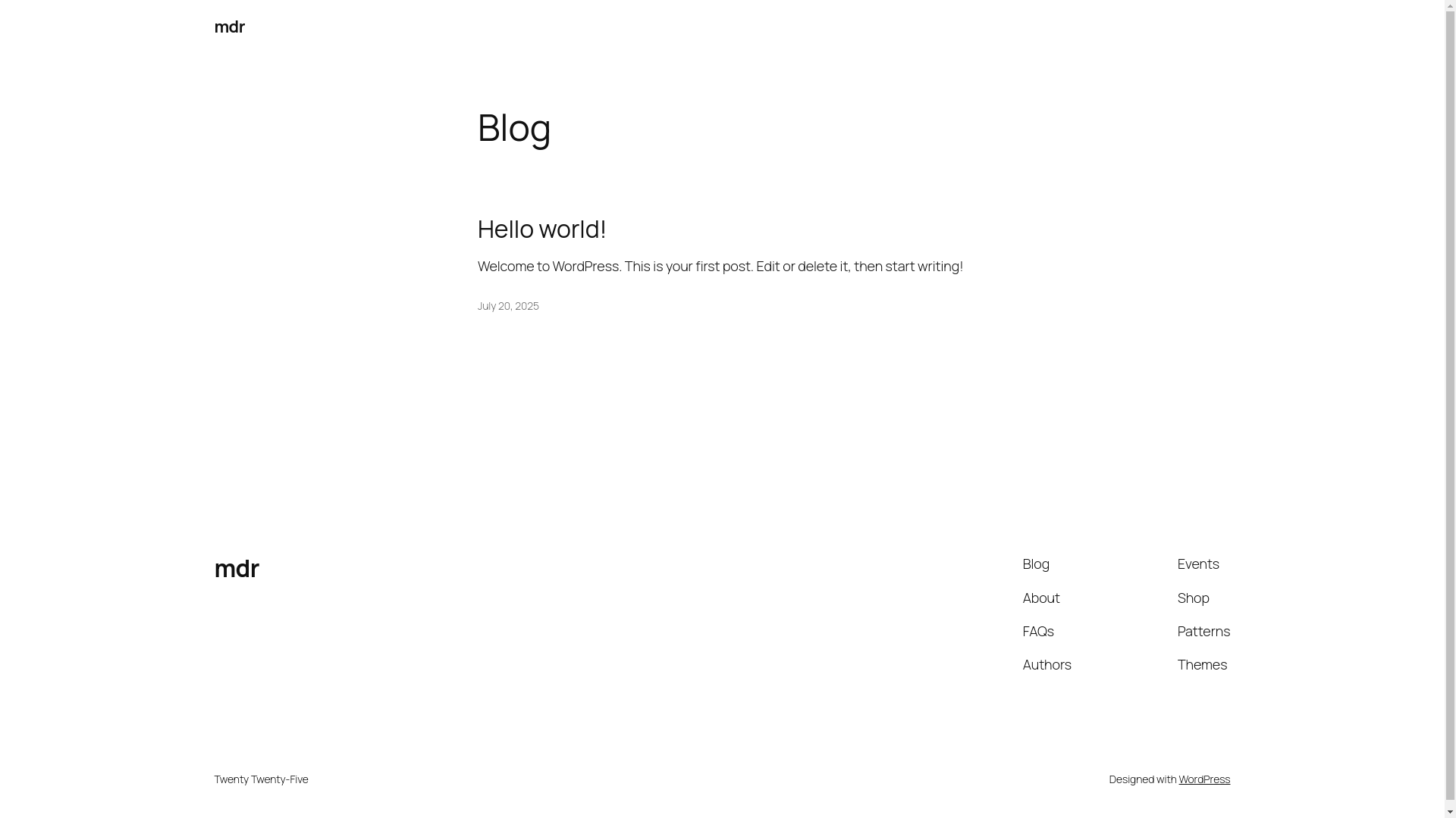 website screenshot of https://mdrlive.fun/