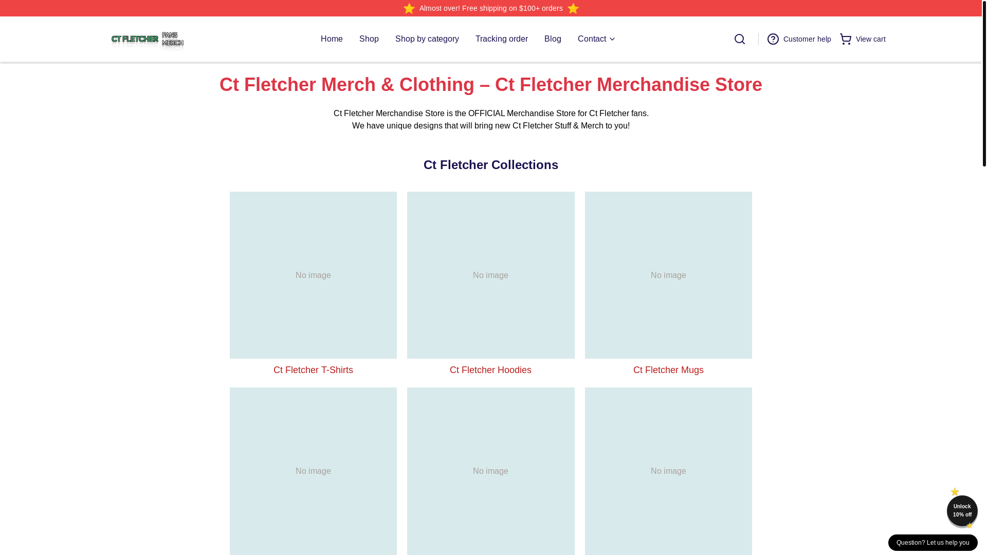 website screenshot of https://ctfletcher.shop/