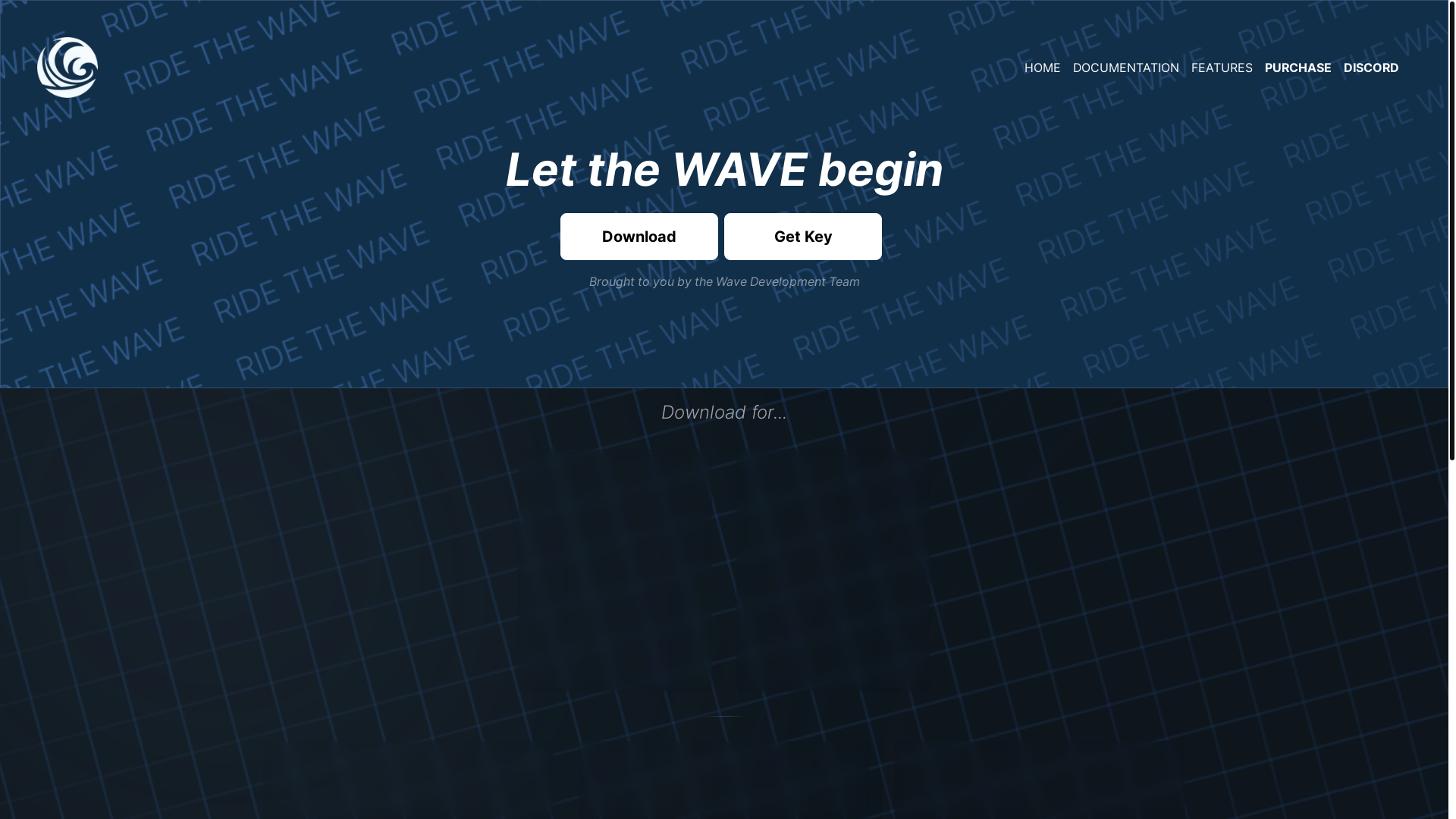 website screenshot of https://getwave.gg/