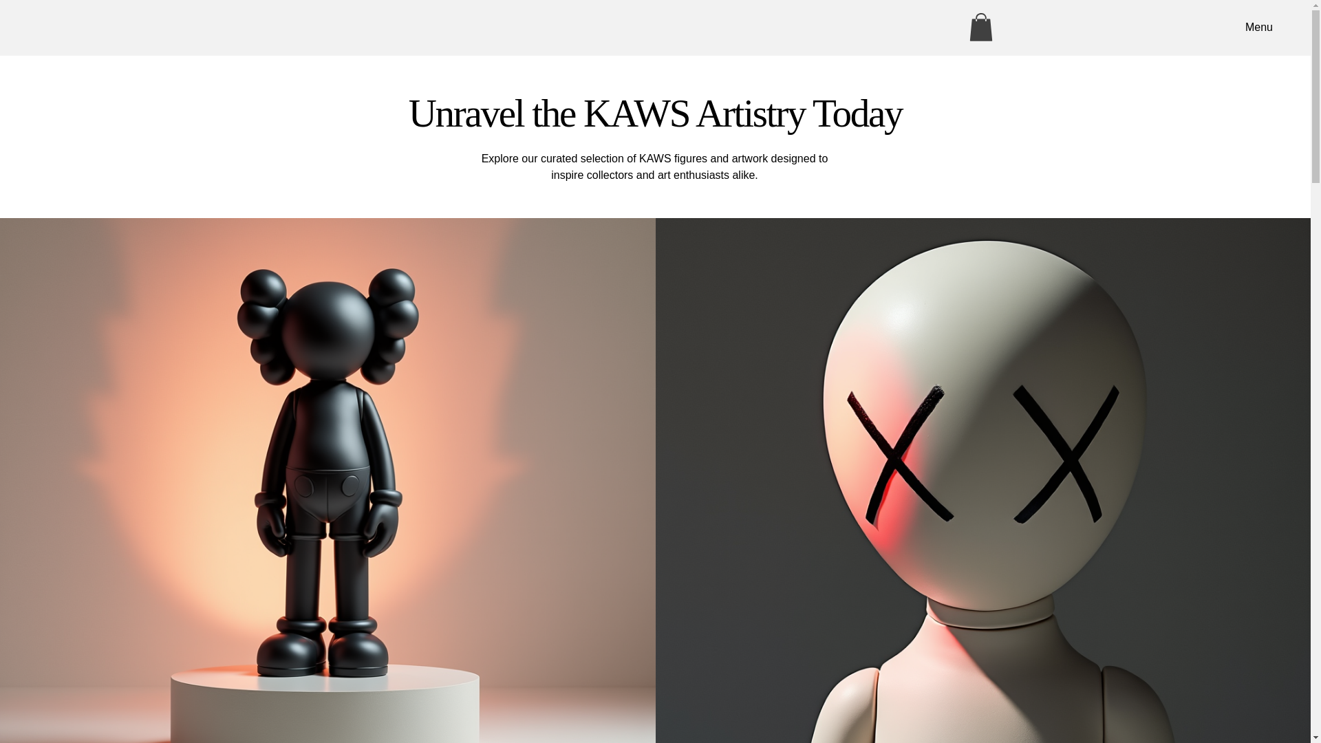 website screenshot of https://justkaws.design/