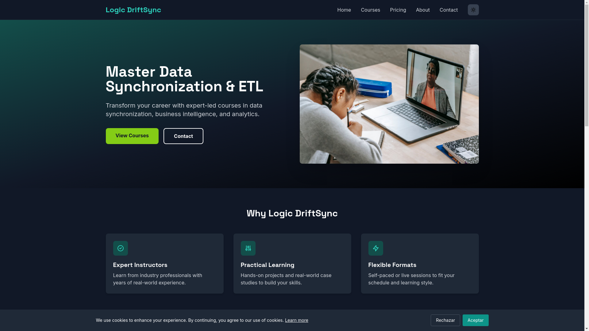 website screenshot of https://logic-driftsync.app/