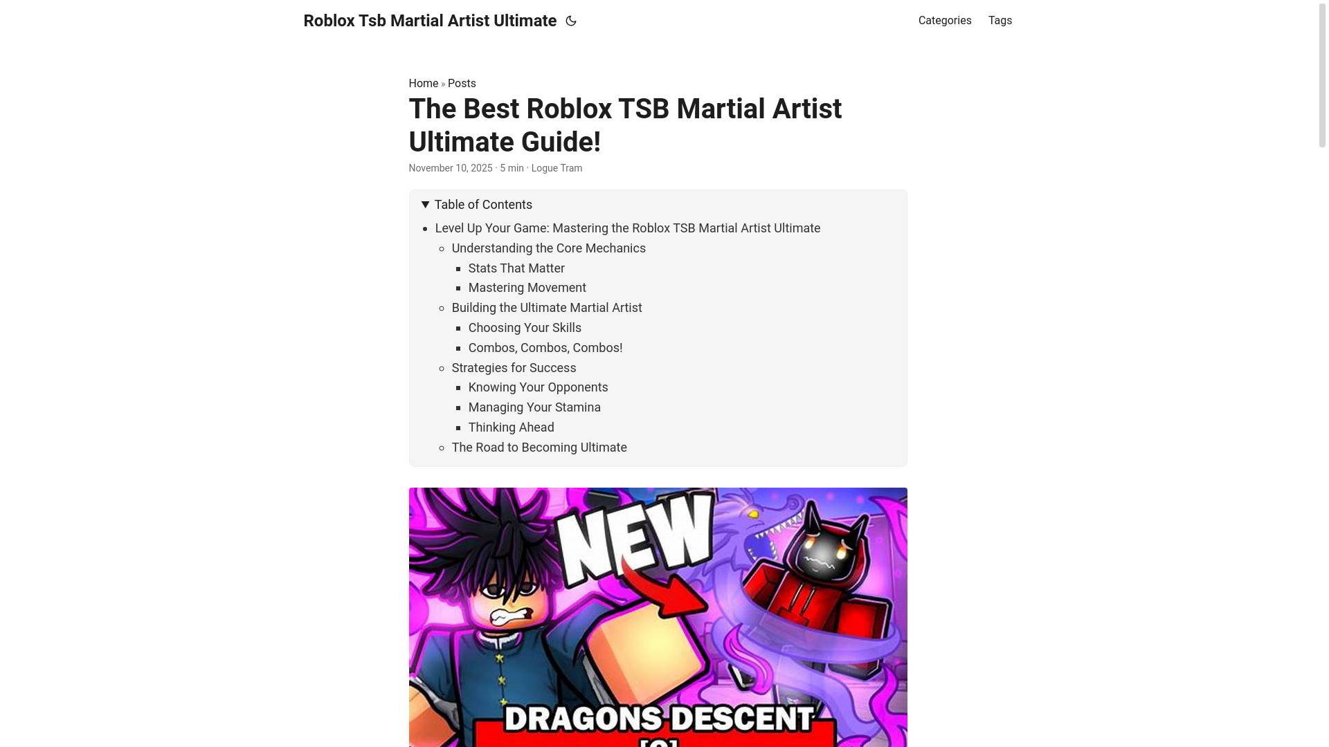 website screenshot of https://roblox-tsb-martial-artist-ultimate.pages.dev/