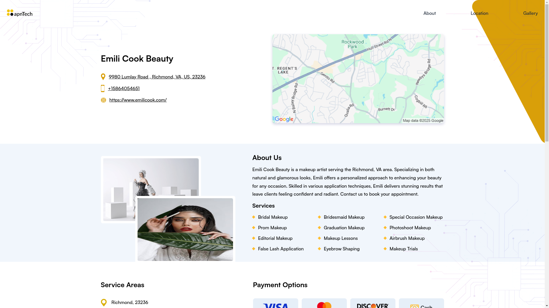 website screenshot of https://emilicookbeauty.online/
