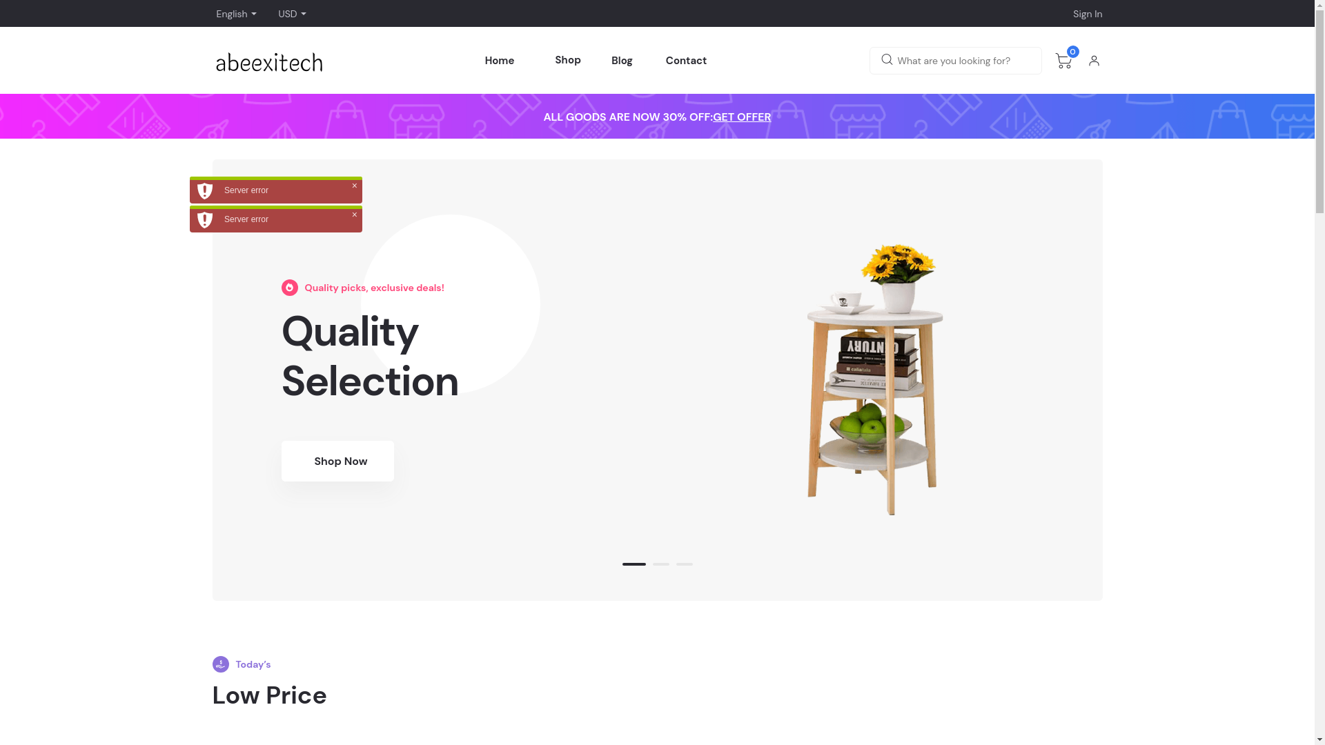 website screenshot of https://abeexitech.pages.dev/