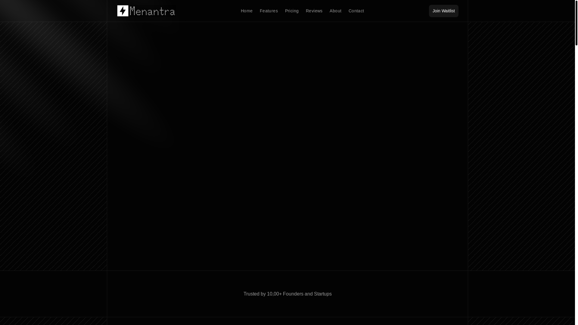 website screenshot of https://menantra.network/