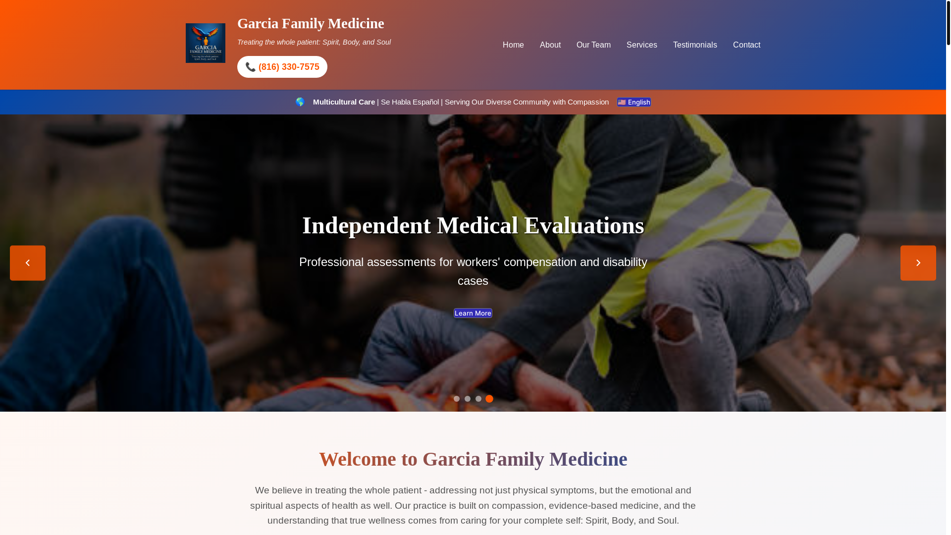 website screenshot of https://garciawebsitephone.pages.dev/