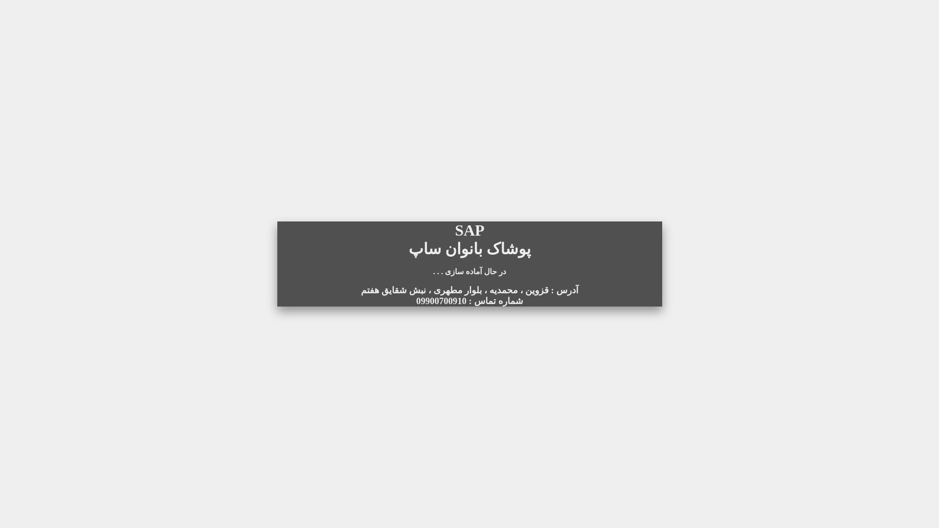 website screenshot of https://sapwear.ir/