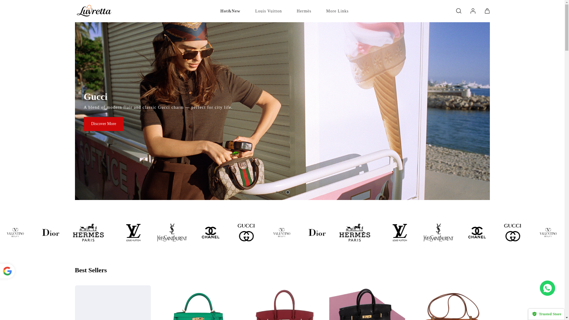 website screenshot of https://vellbags.shop/