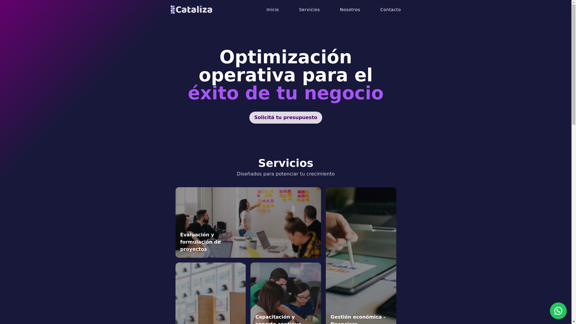 website screenshot of https://cata-landing.pages.dev/