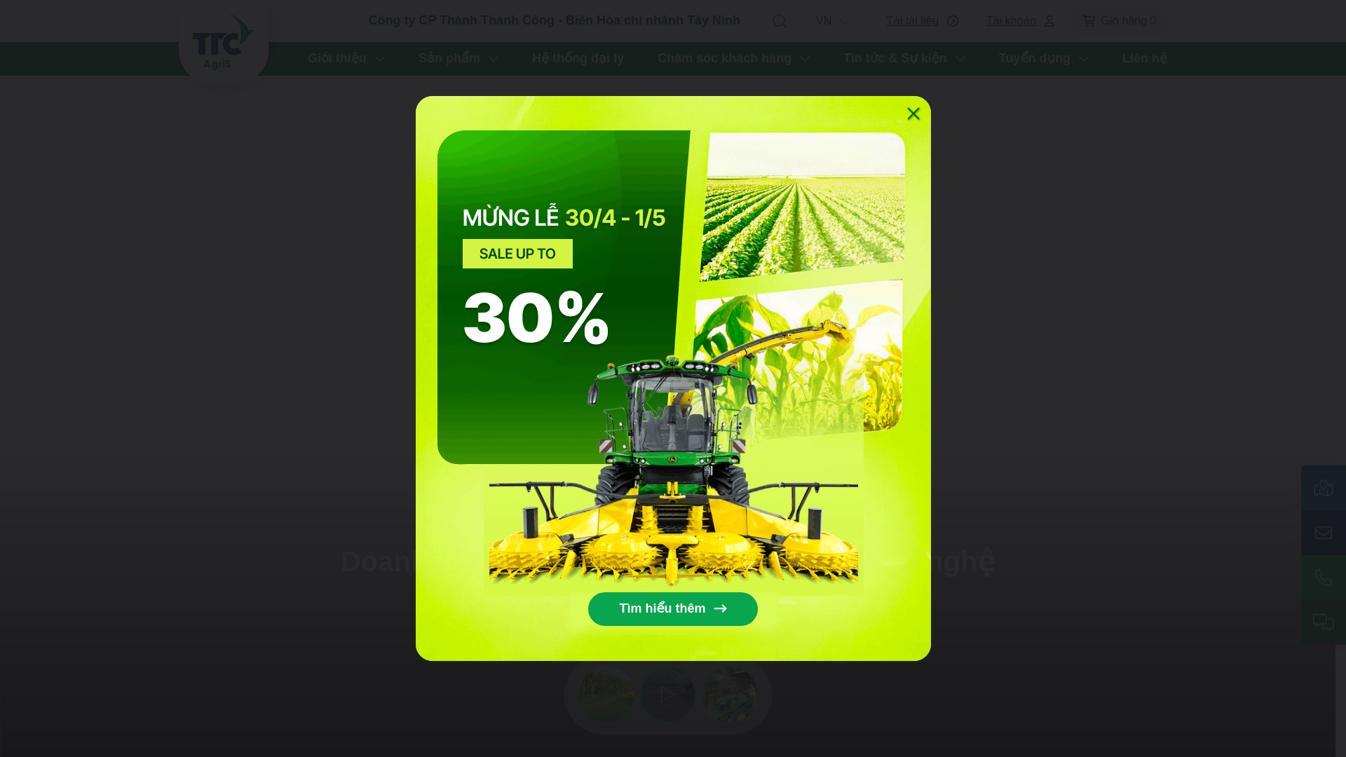 website screenshot of https://johndeere-vietnam.com.vn/