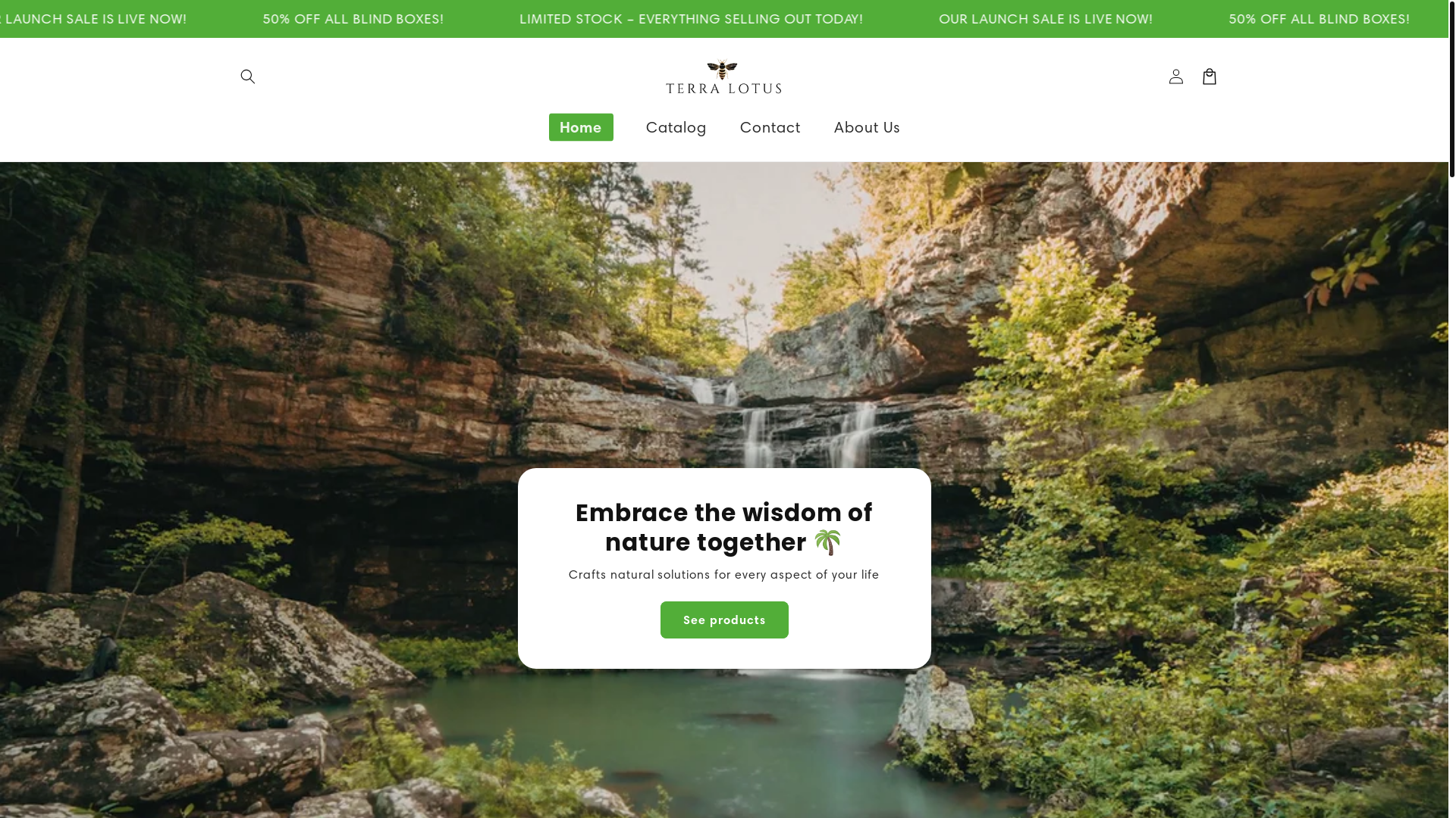 website screenshot of https://terralotus.site/