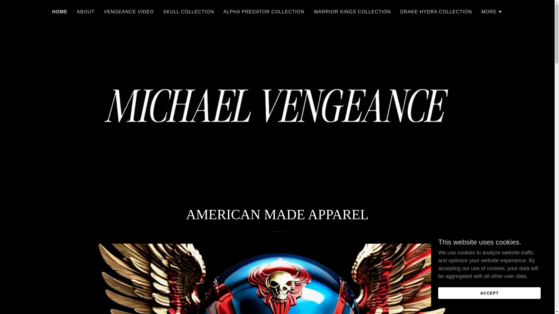 website screenshot of https://michaelvengeance.net/