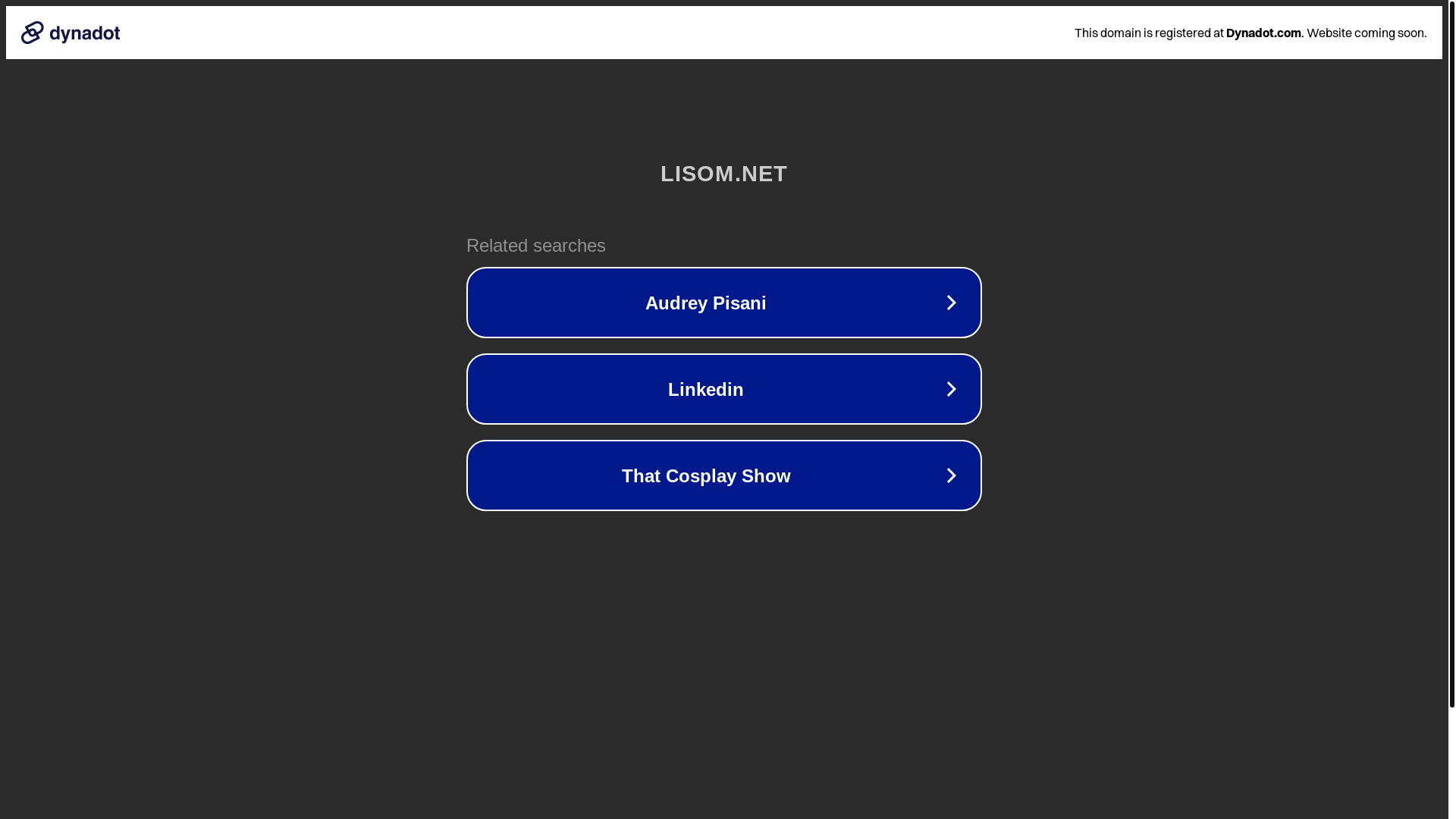 website screenshot of https://lisom.net/