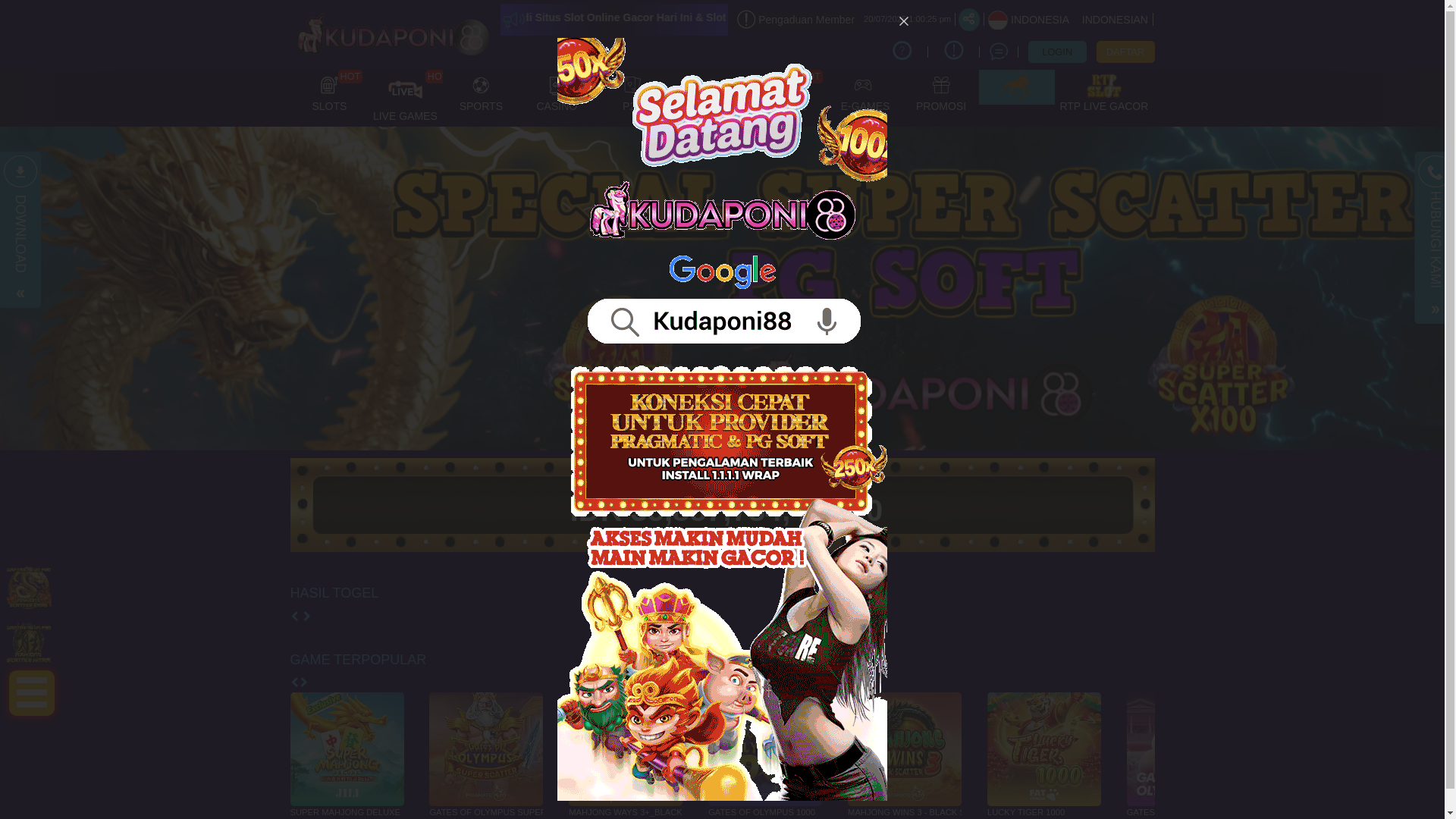 website screenshot of https://kudaponi88a.lol/