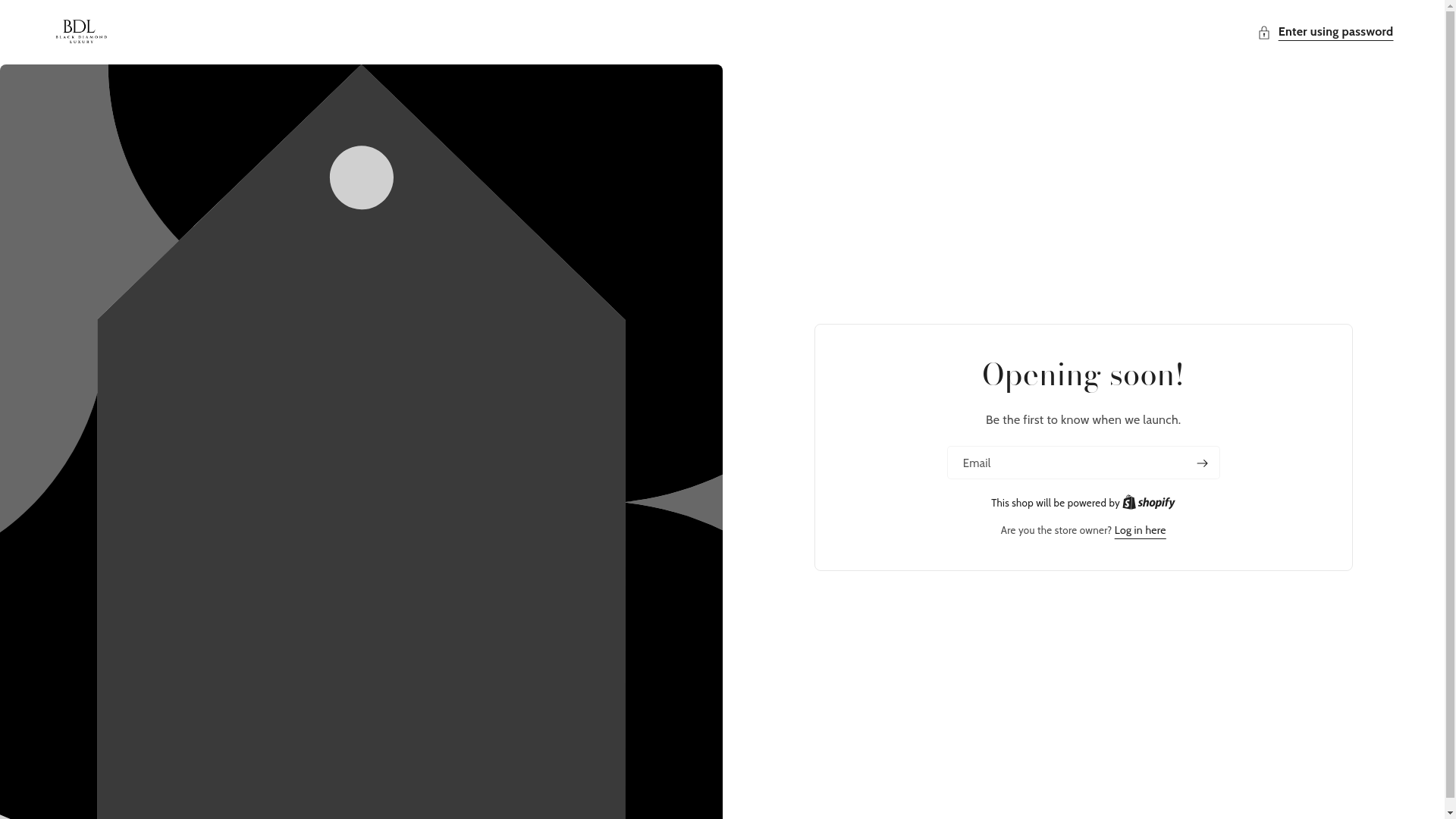 website screenshot of https://blackdiamondluxury.ng/