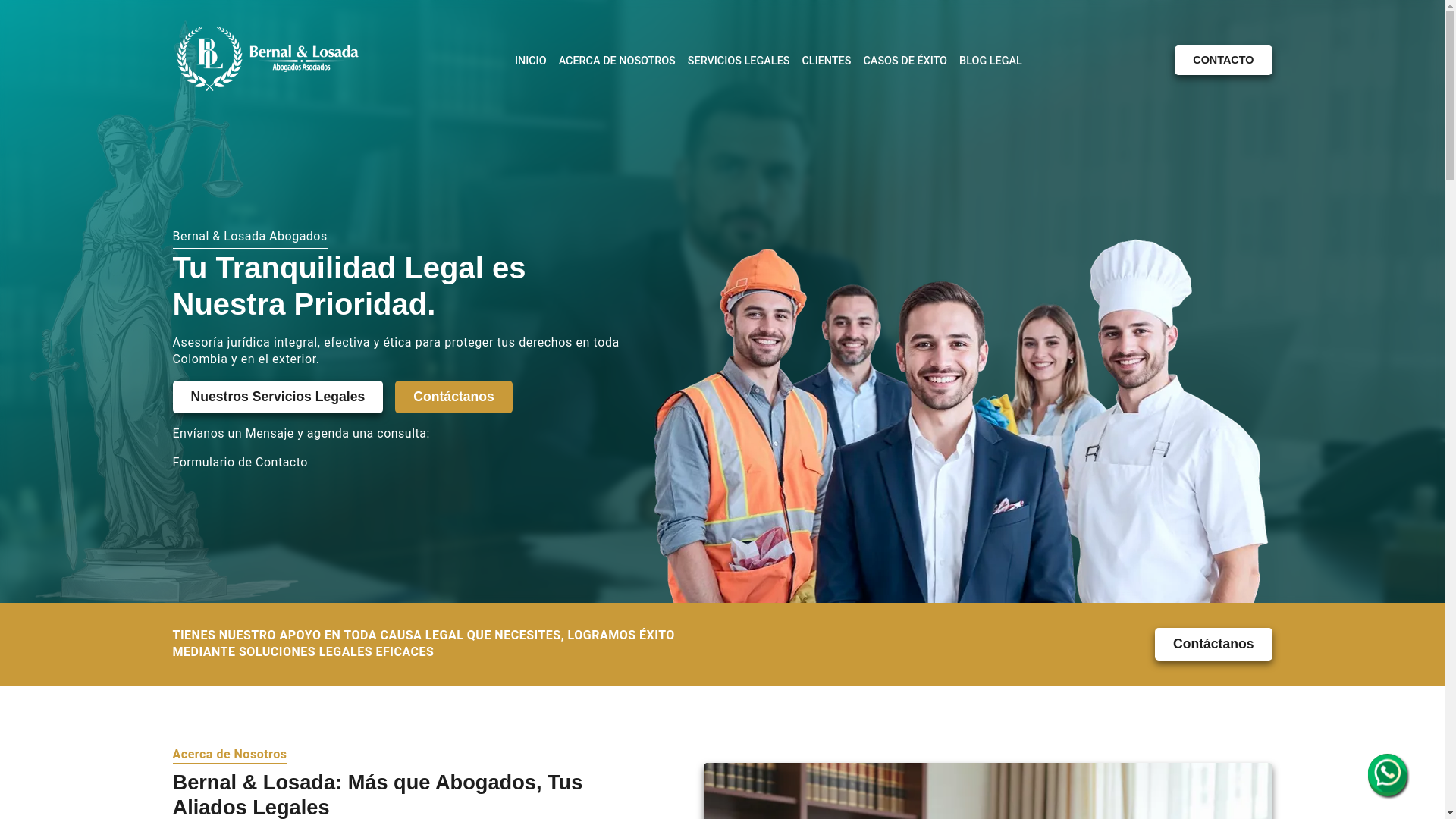 website screenshot of https://bernal-y-losada-abogados-website.pages.dev/