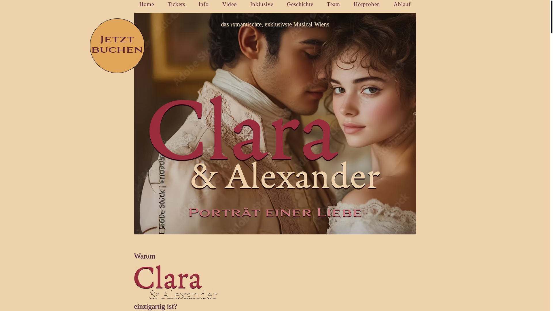 website screenshot of https://claraundalexander.com/