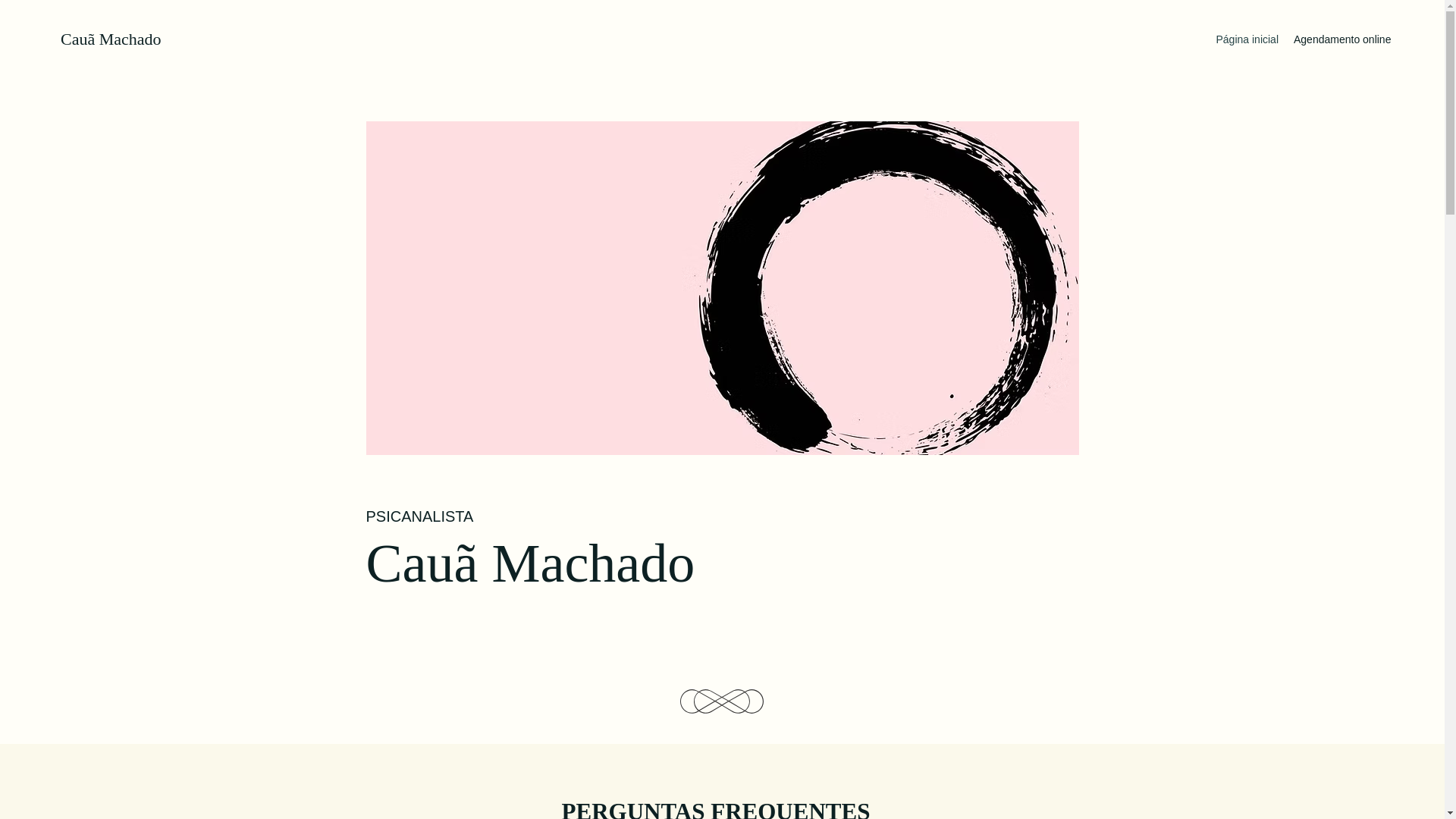 website screenshot of https://psicauamachado.com/