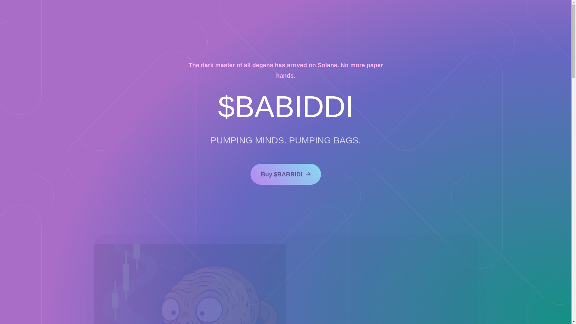 website screenshot of https://babiddisolana.xyz/