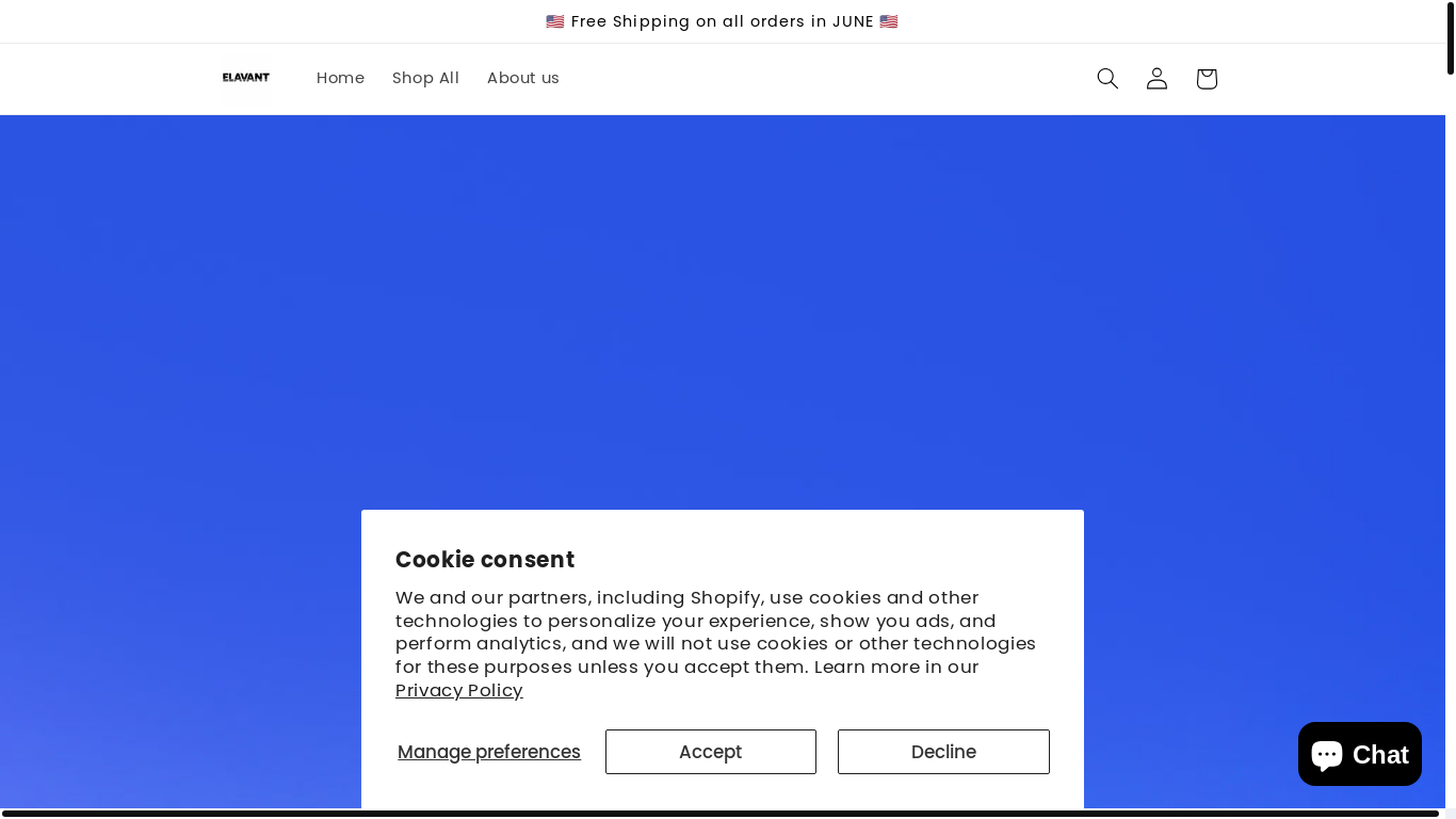 website screenshot of https://getelavant.com/