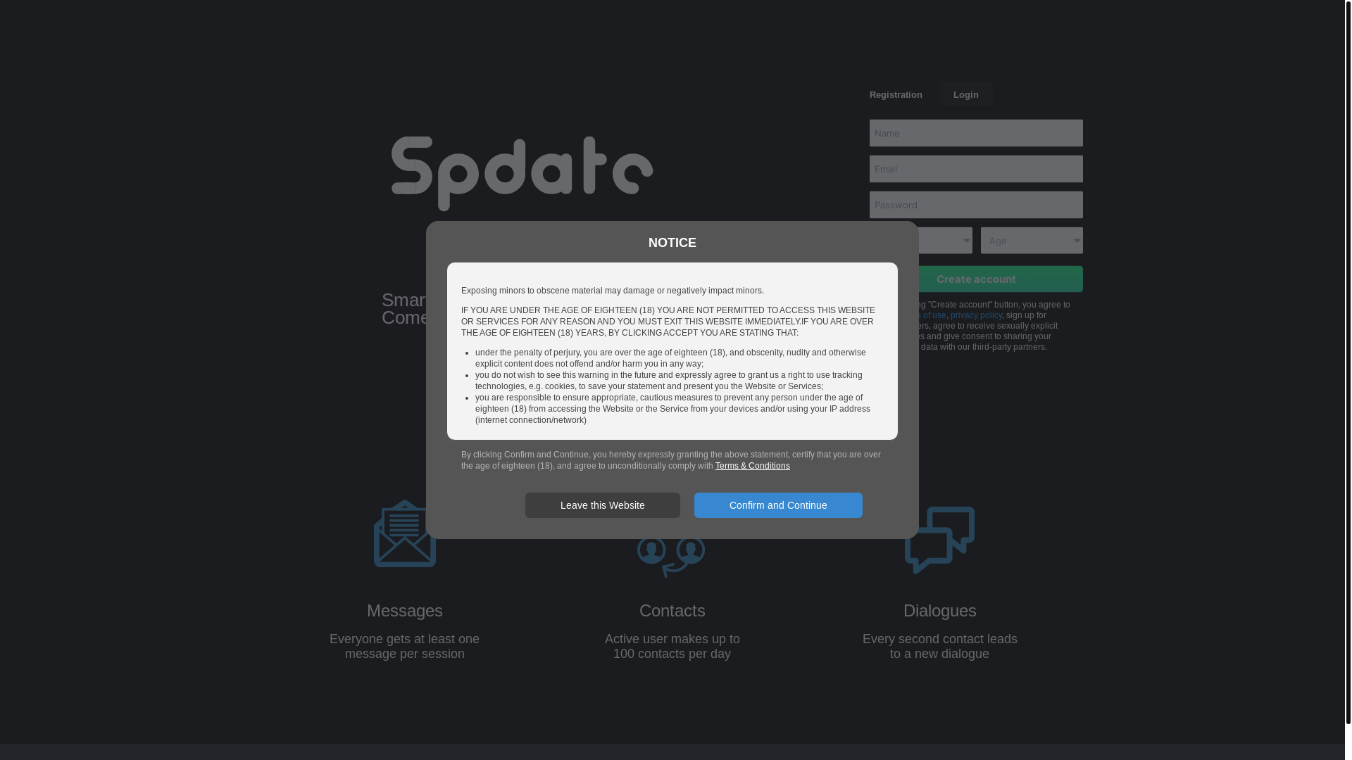 website screenshot of https://spdate.com/