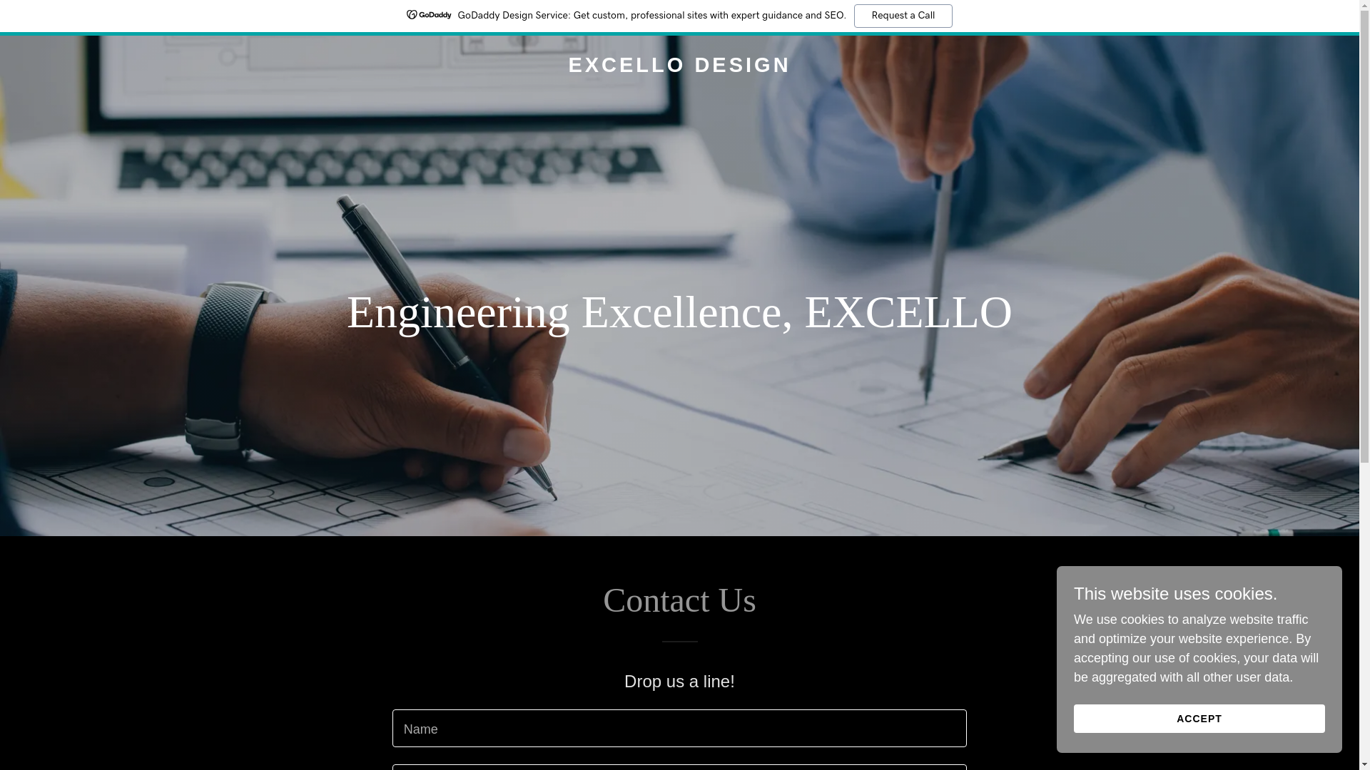website screenshot of https://excellodesign.com/
