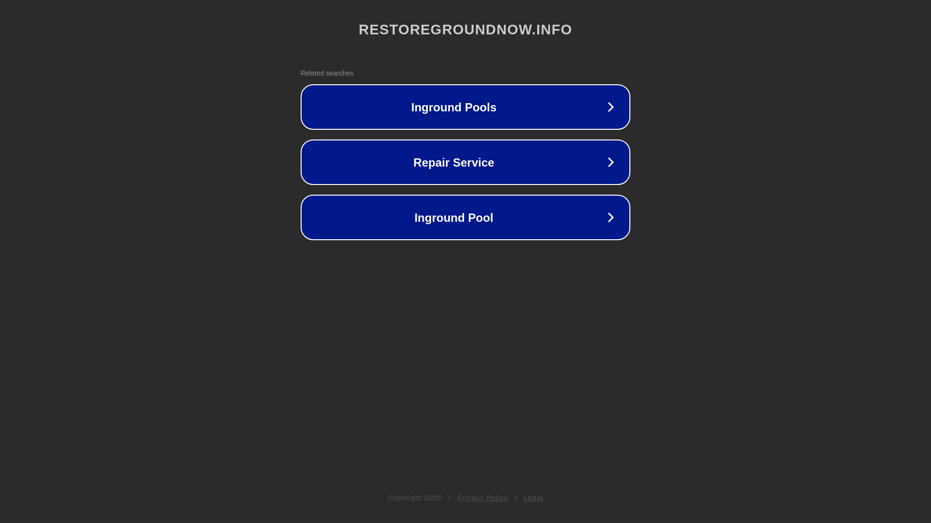 website screenshot of https://restoregroundnow.info/