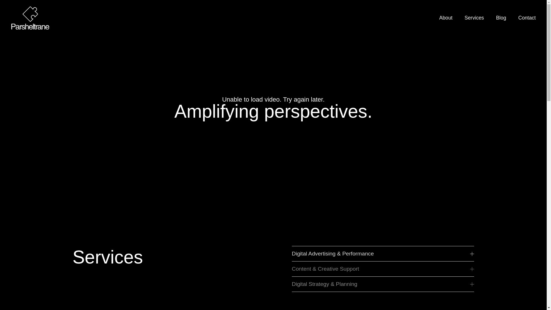 website screenshot of https://parsheltrane.com/