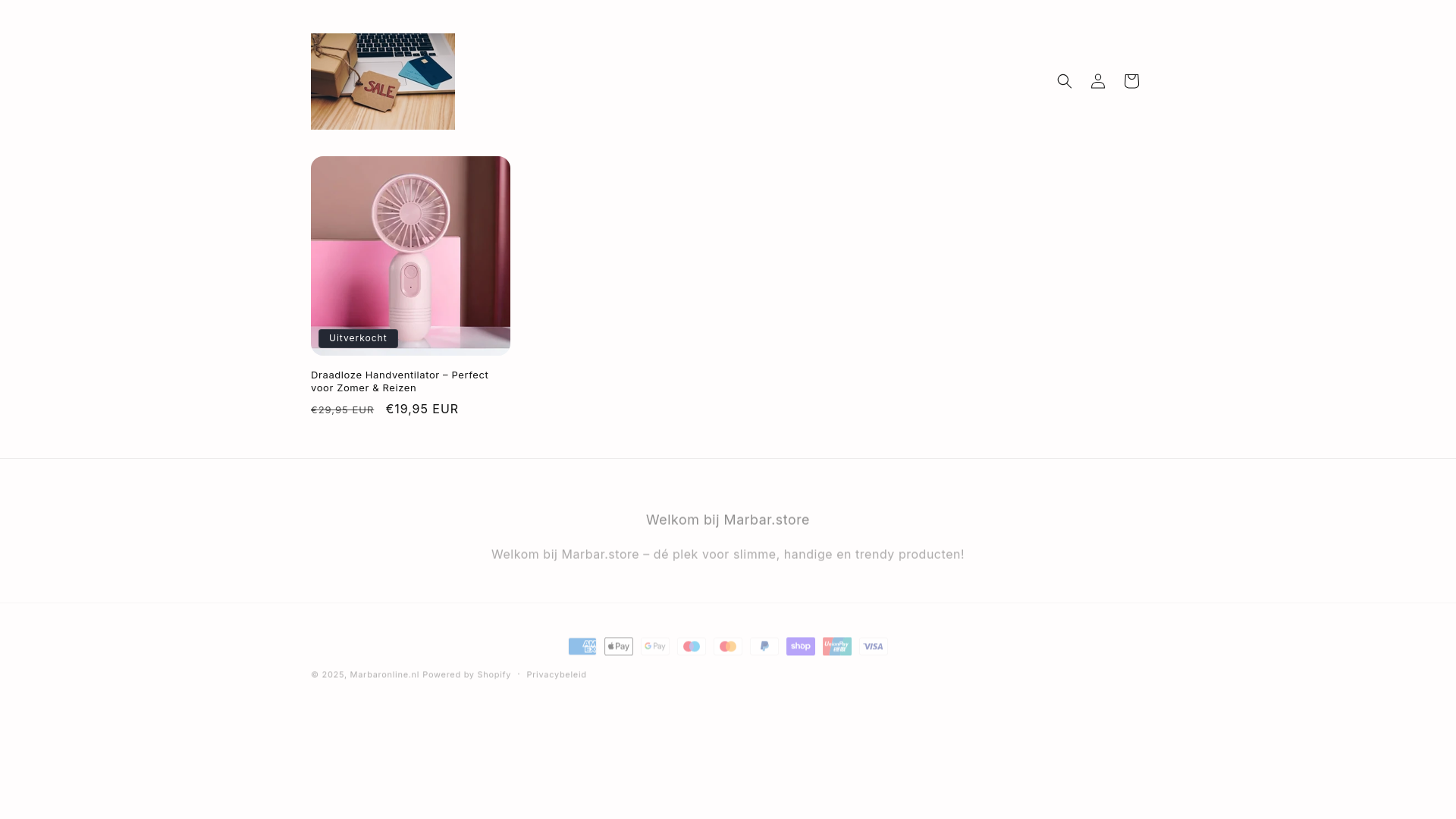 website screenshot of https://marbaronline.nl/