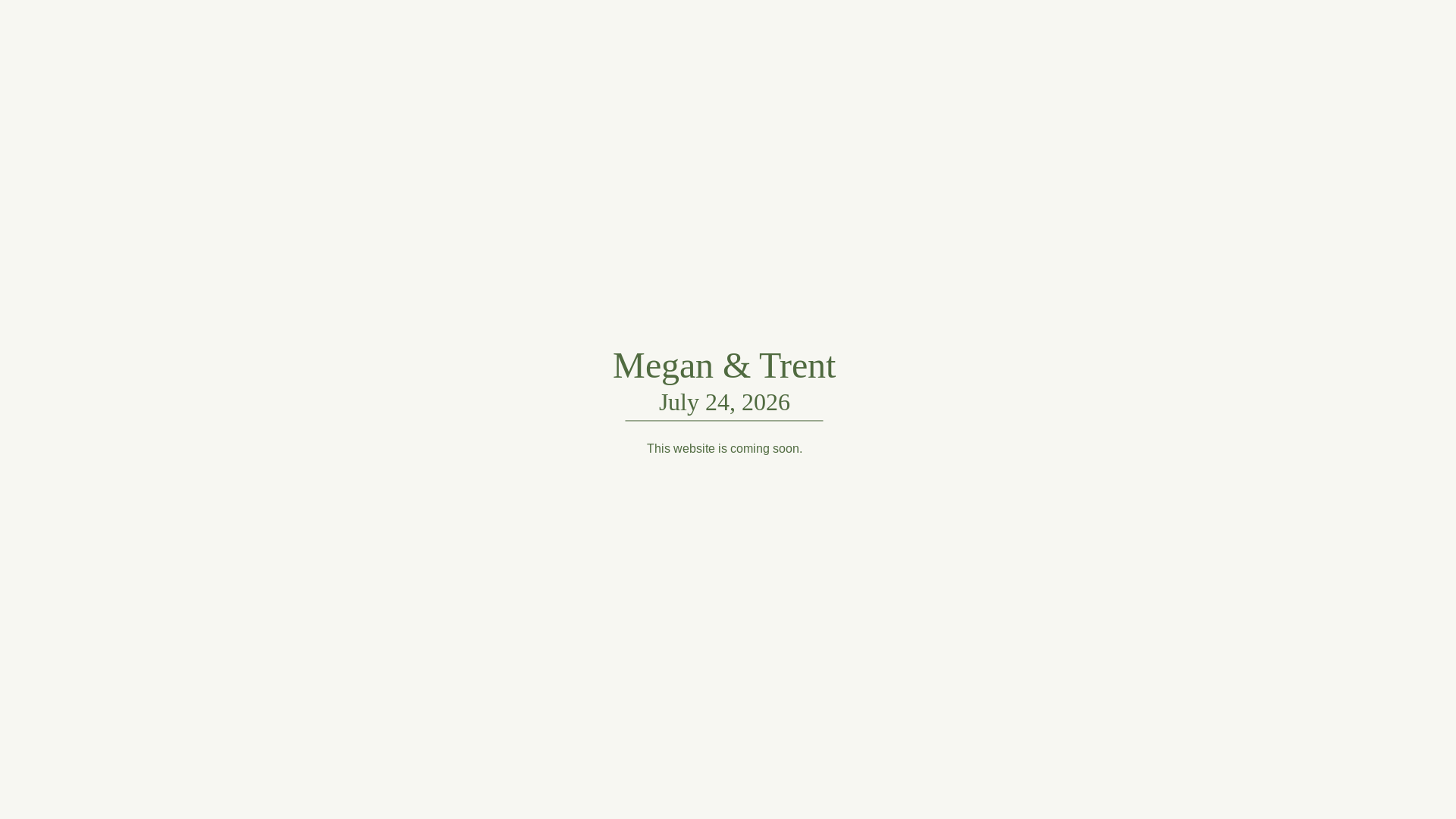 website screenshot of https://trentandmegan.com/