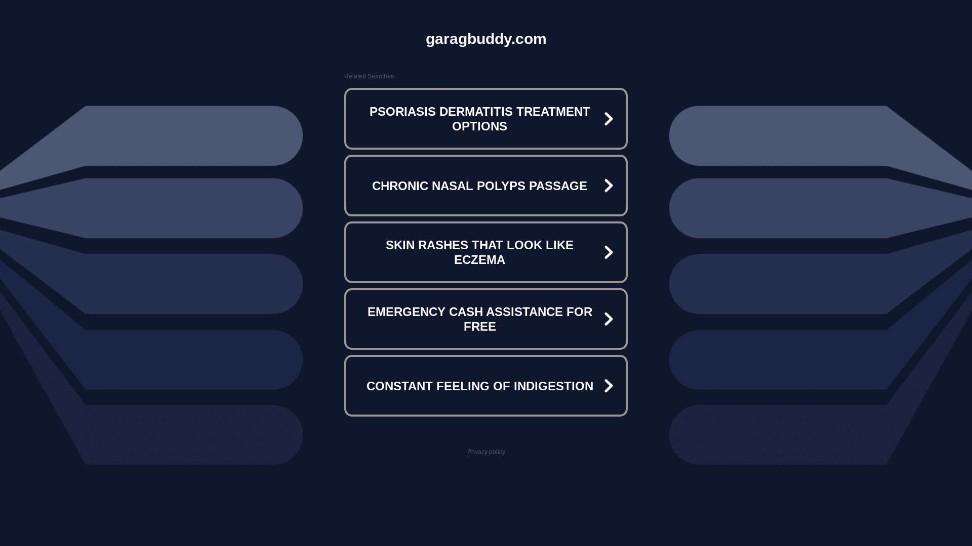 website screenshot of https://garagbuddy.com/