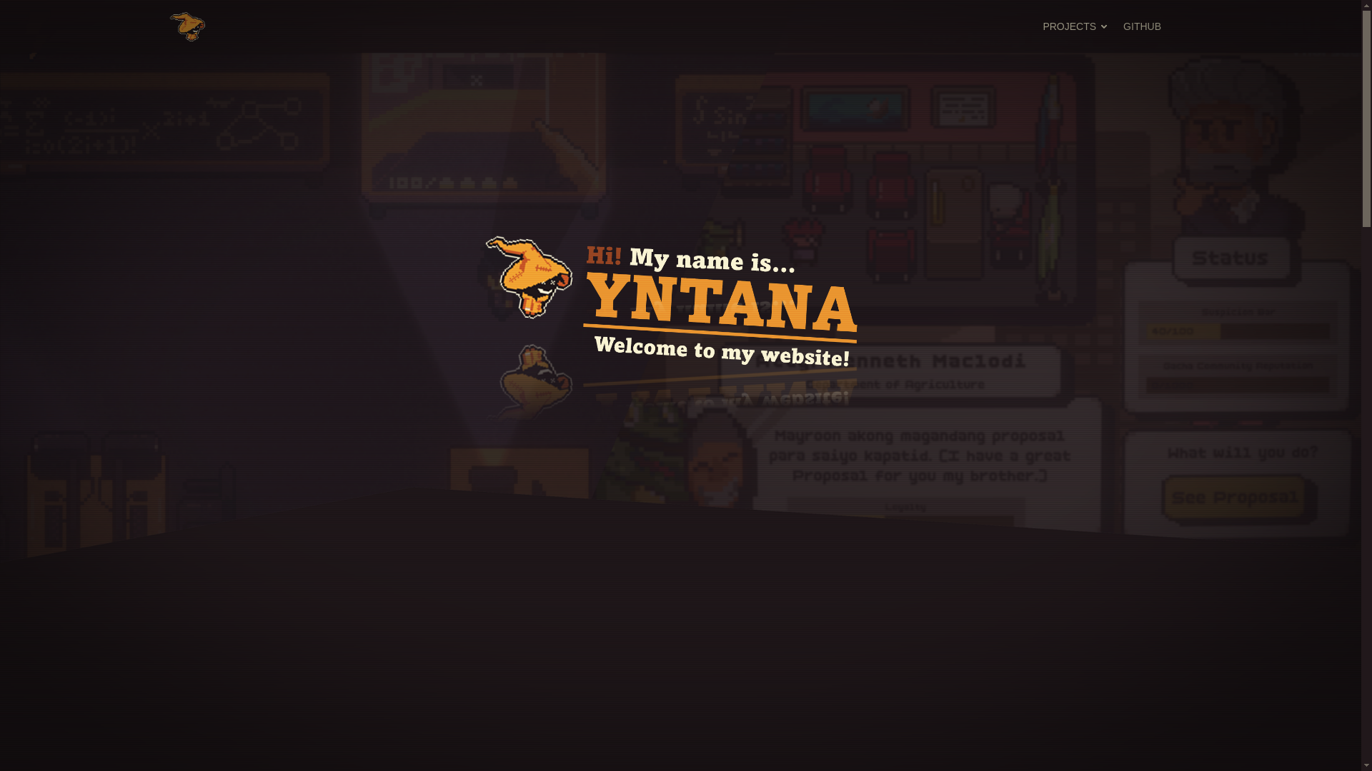 website screenshot of https://yntana.pages.dev/