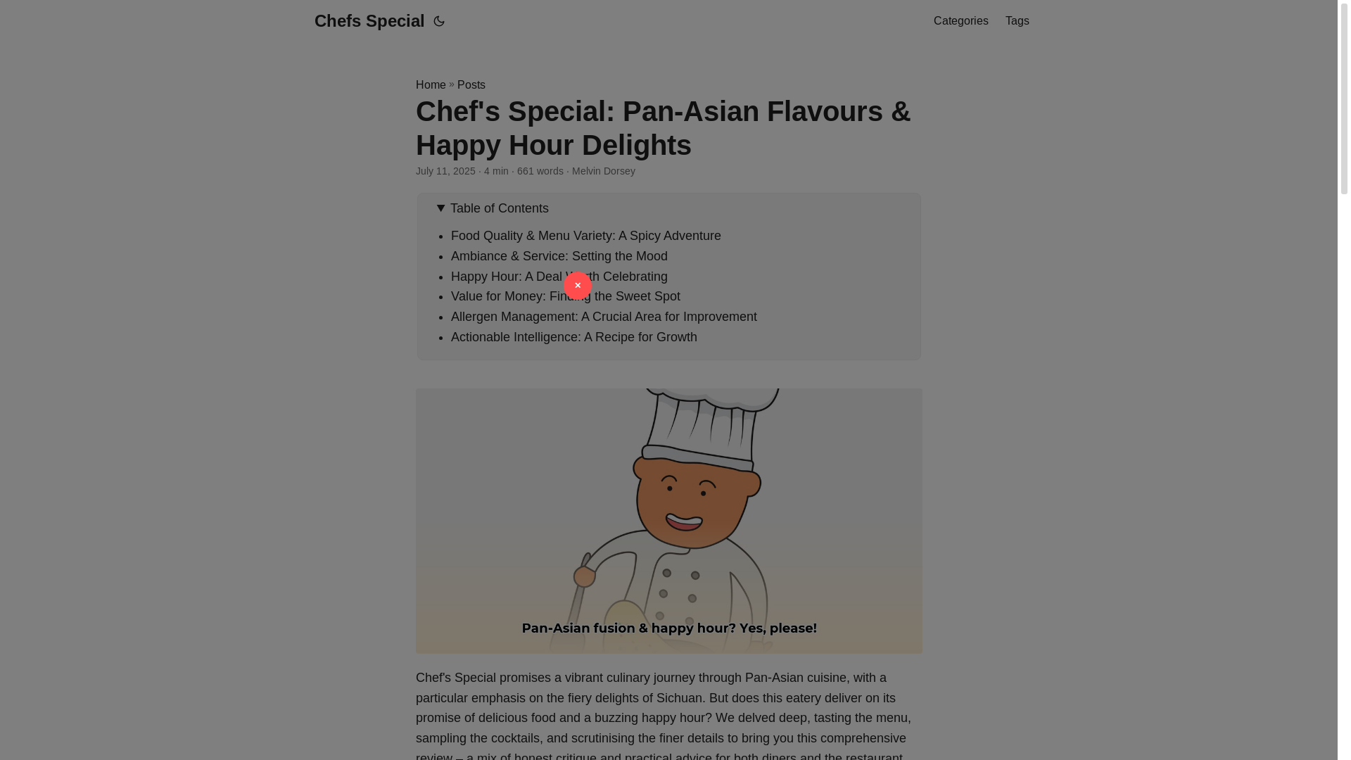 website screenshot of https://chefs-special.pages.dev/