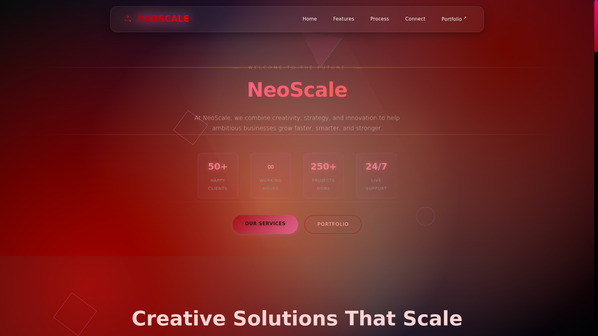 website screenshot of https://neoscale.online/
