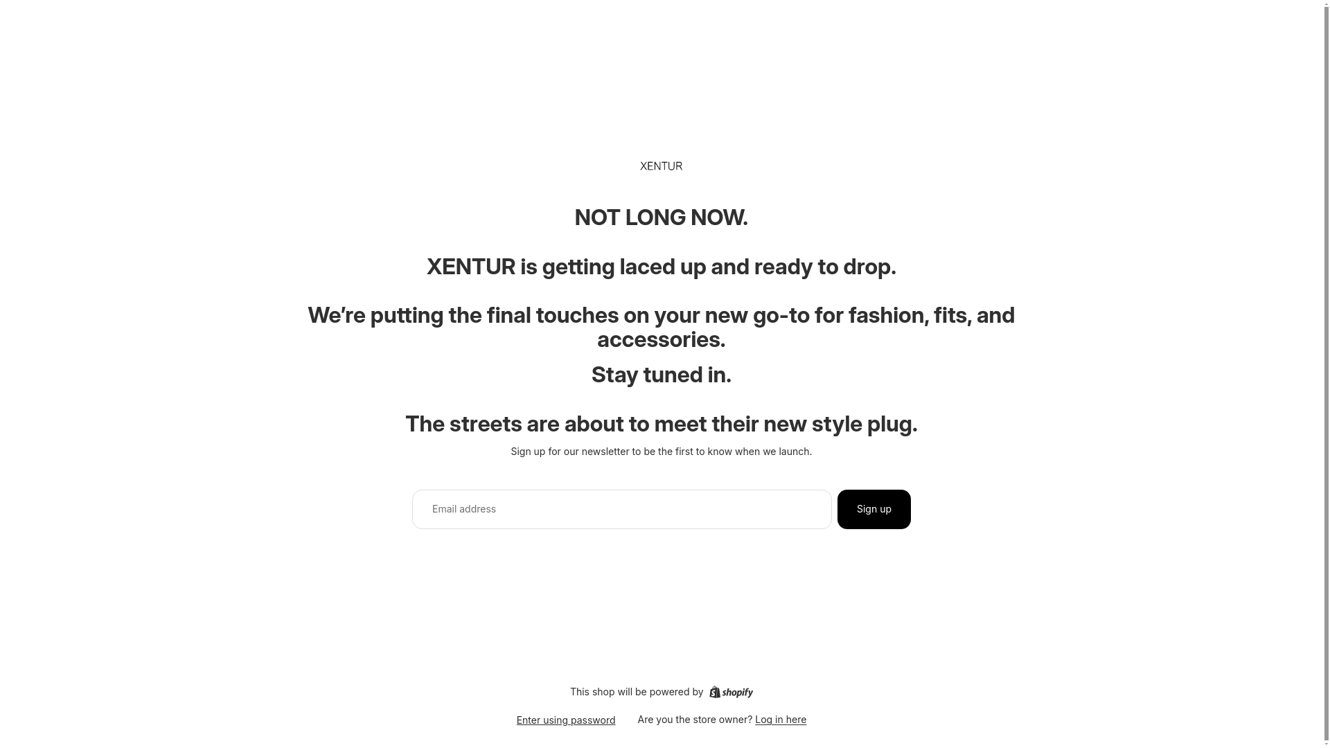 website screenshot of https://xentur.co.uk/