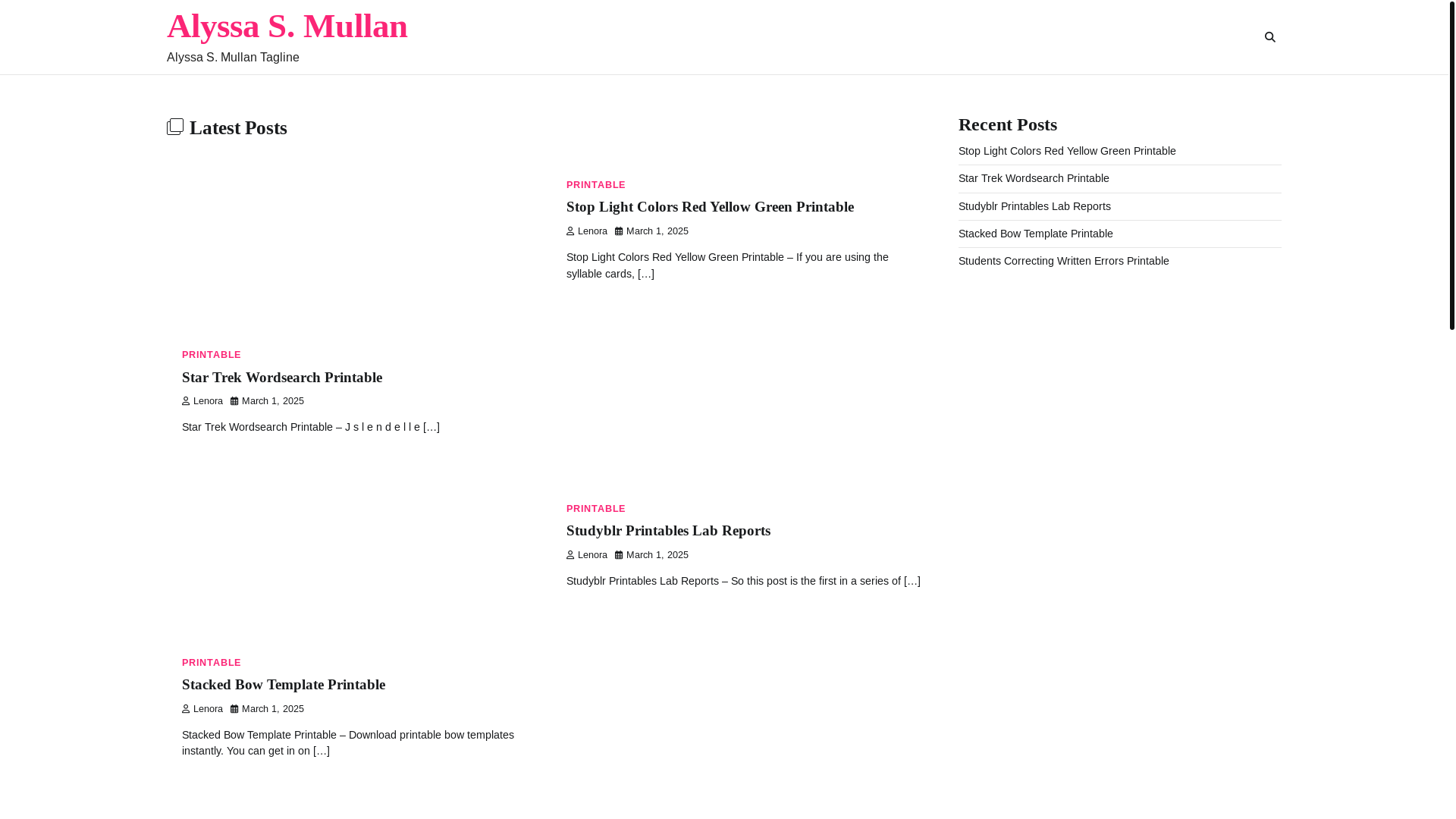 website screenshot of https://alyssasmullan.pages.dev/