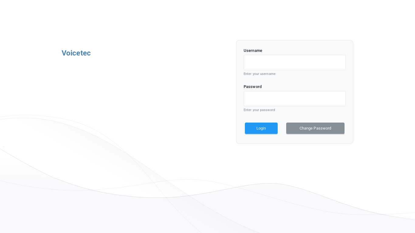 website screenshot of https://sip3.voicetec.cloud/