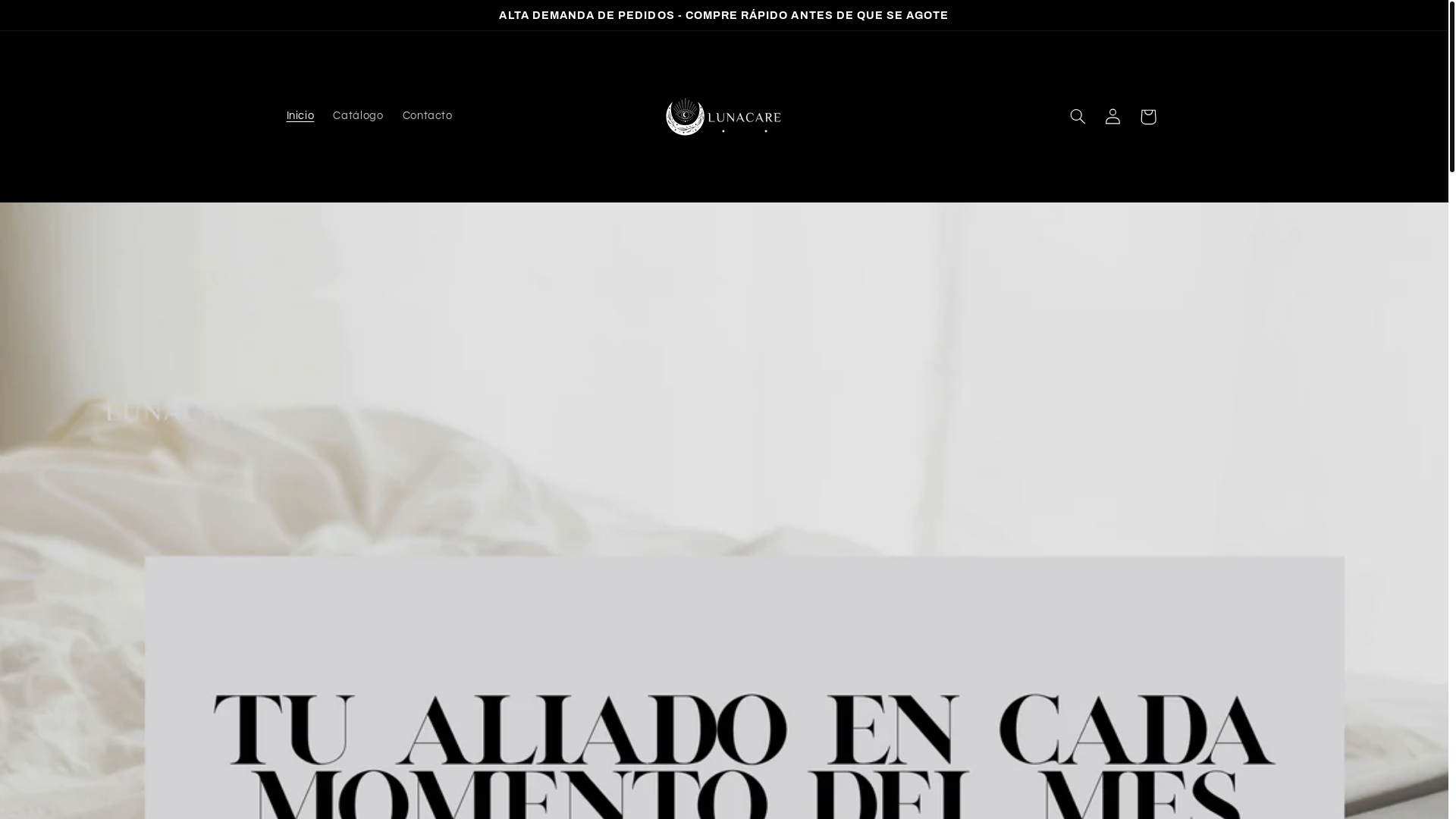 website screenshot of https://lunacare.com.co/