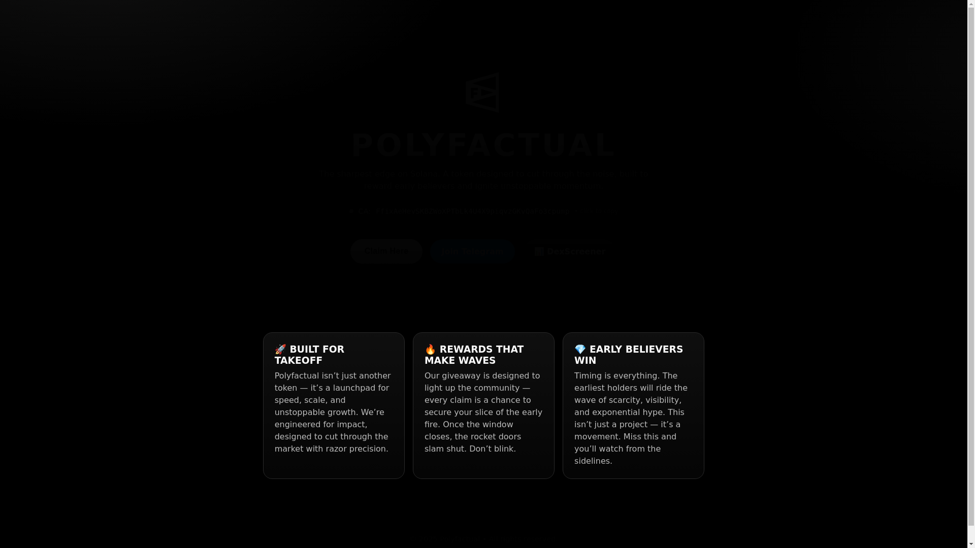 website screenshot of https://polyfact.fun/