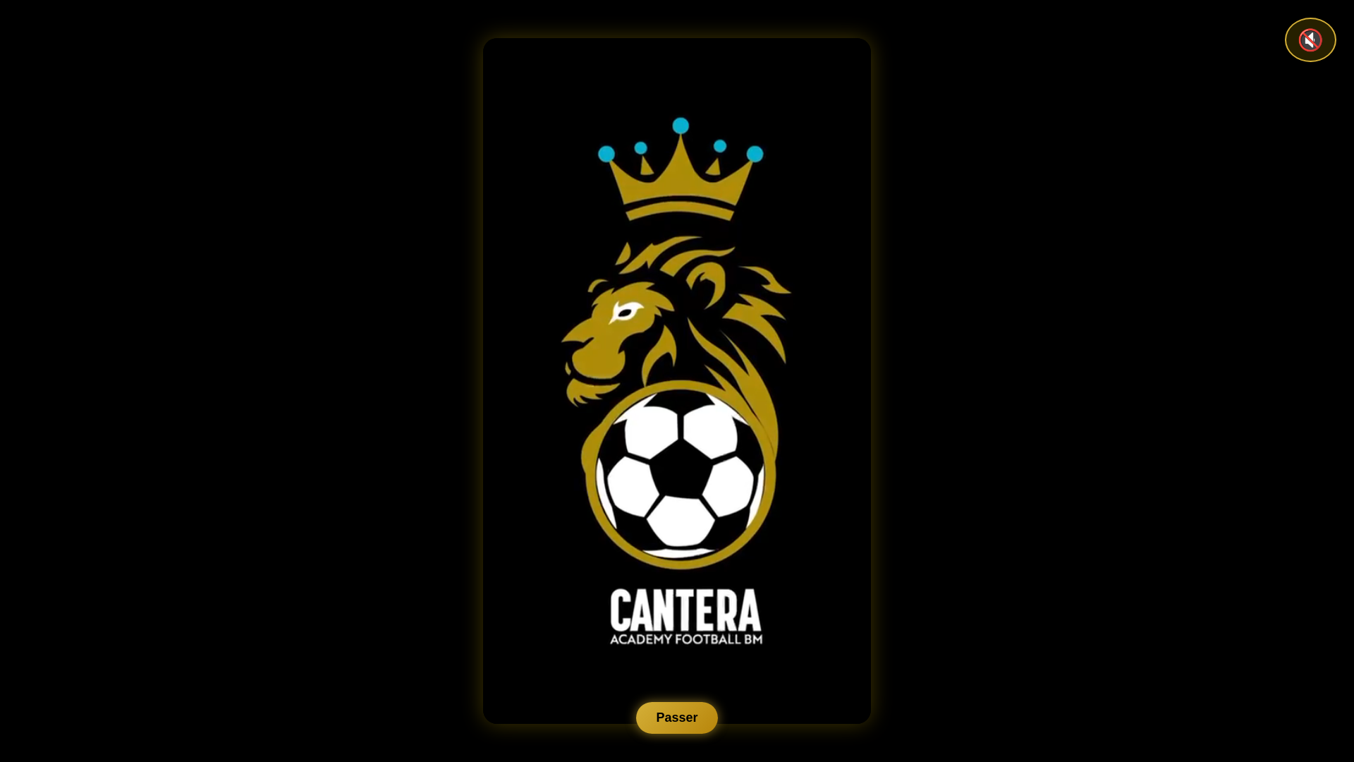 website screenshot of https://canteraacademyfootball.fr/