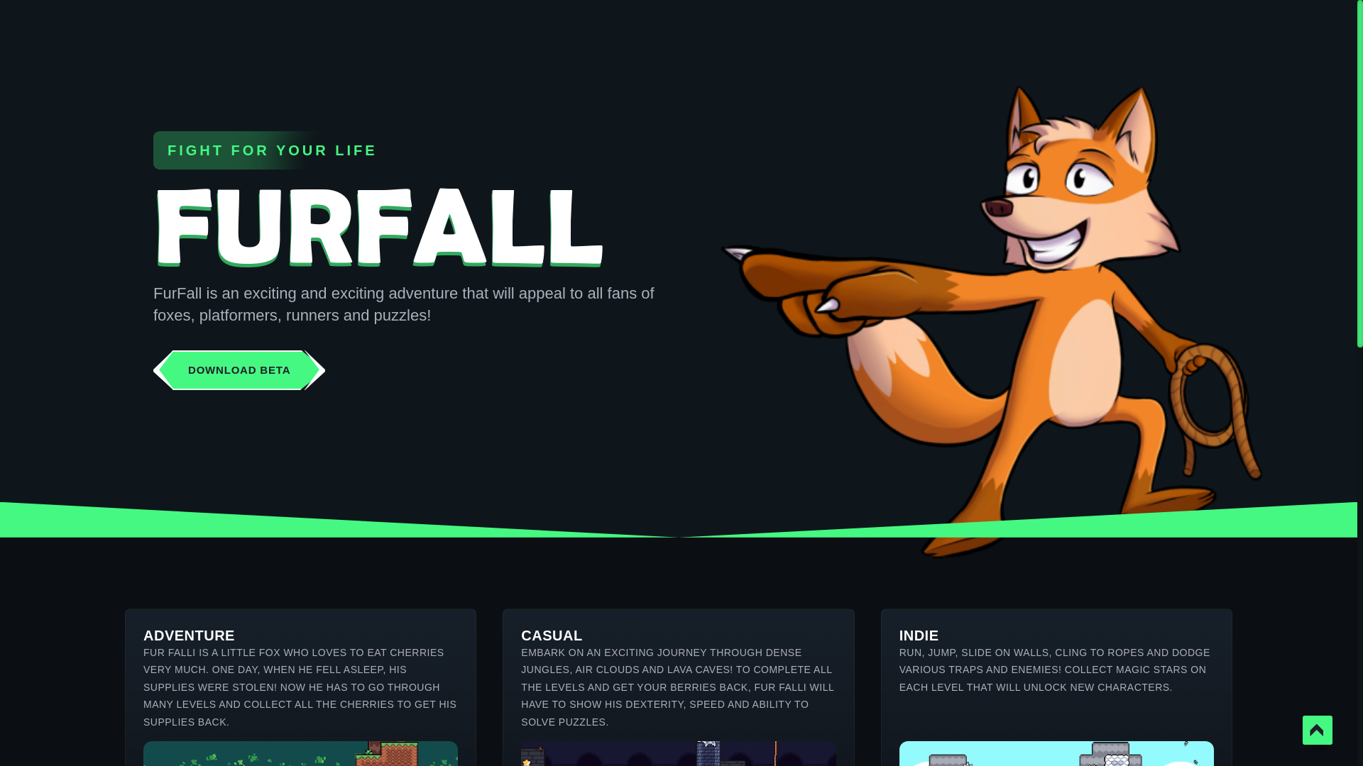 website screenshot of https://furfall.com/