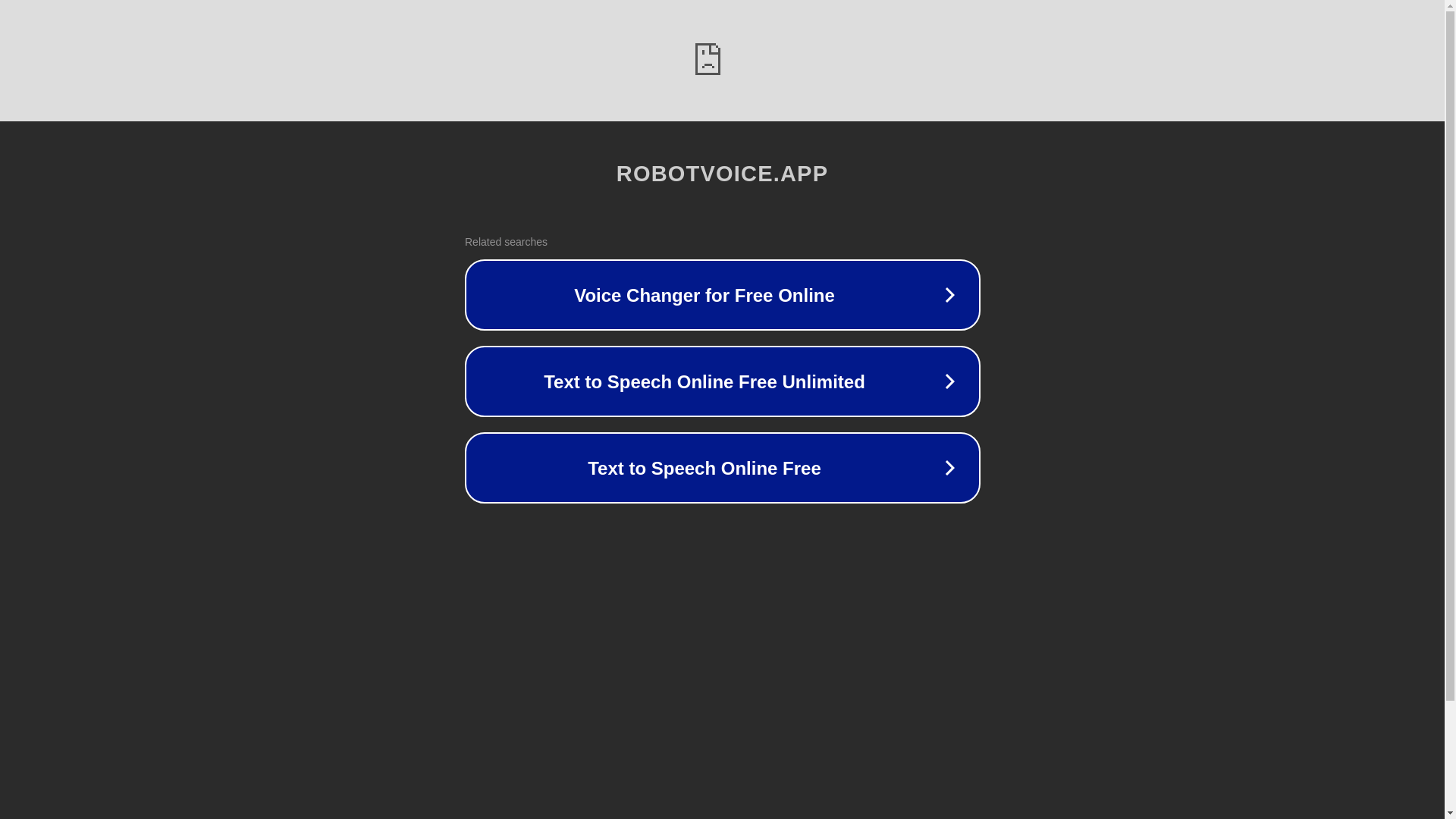 website screenshot of https://robotvoice.app/
