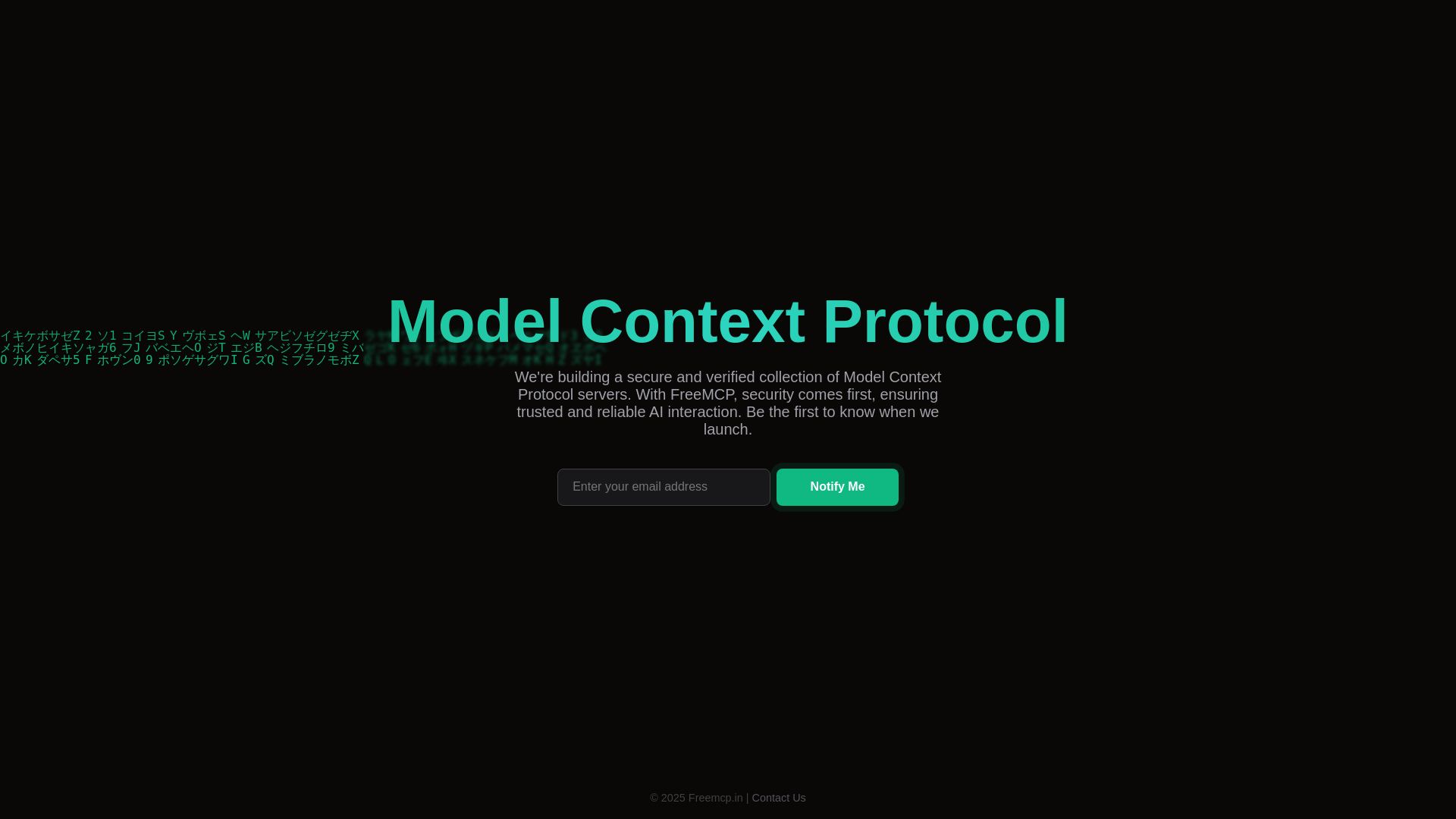 website screenshot of https://freemcp.pages.dev/