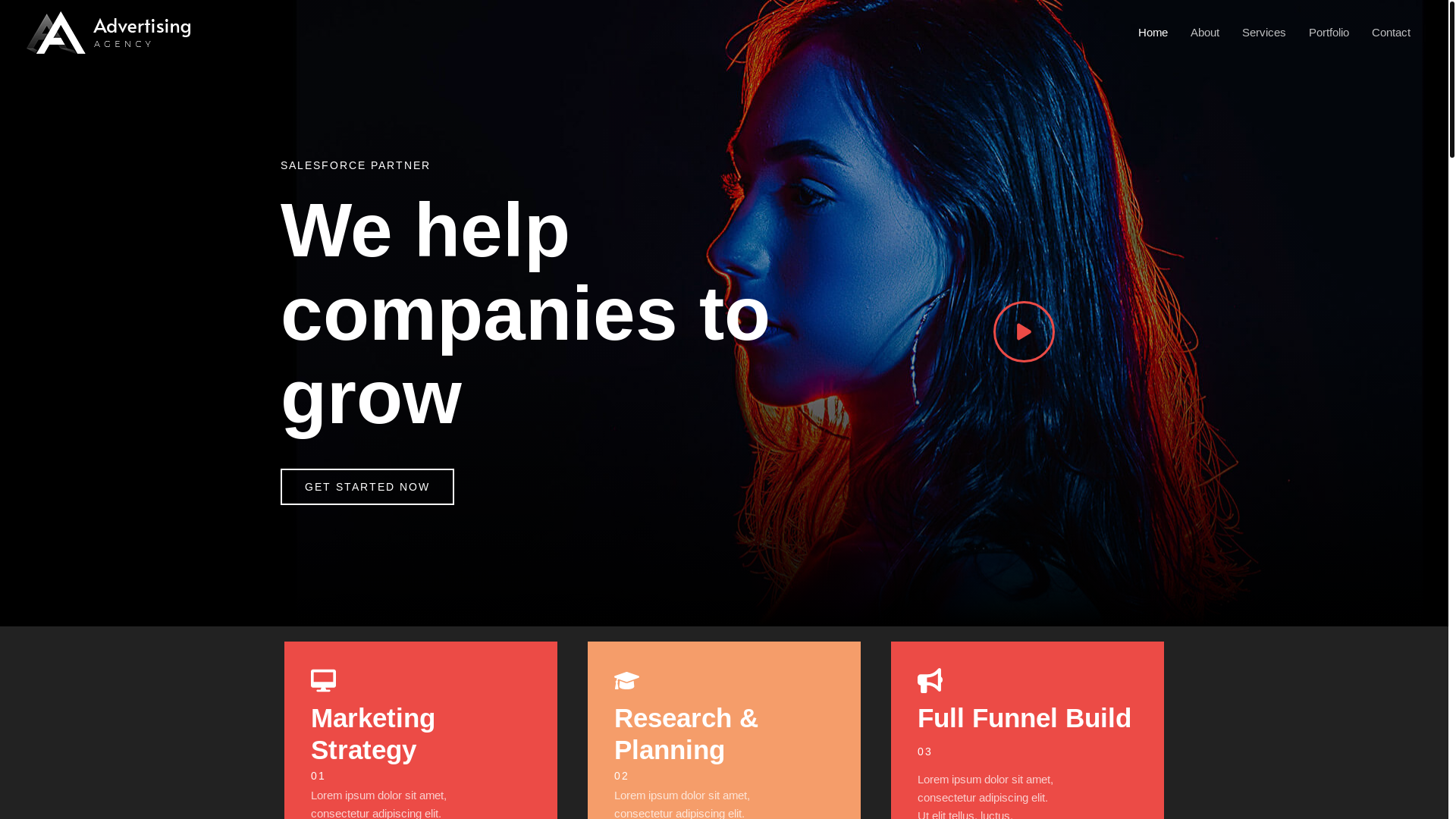 website screenshot of https://stratef.mx/
