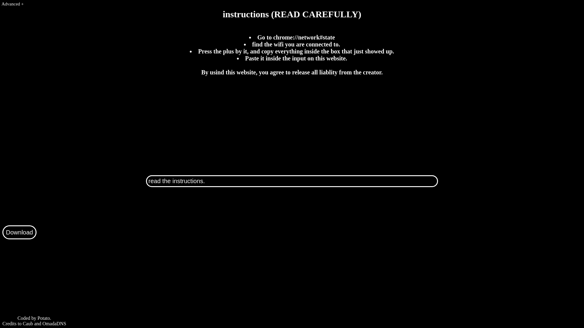 website screenshot of https://caudns-of4.pages.dev/