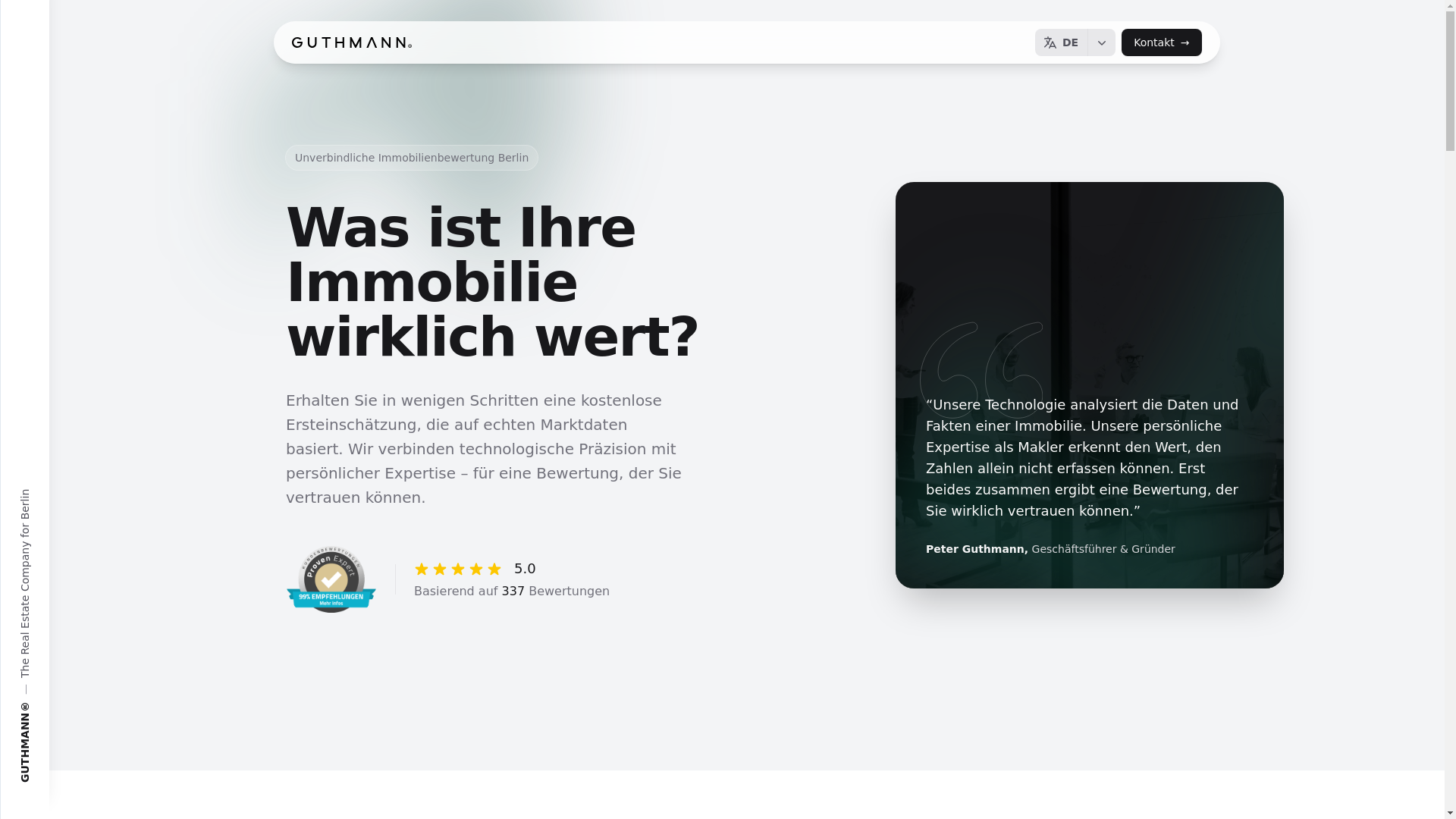 website screenshot of https://guthmann-estate-prelaunch-valuation.pages.dev/