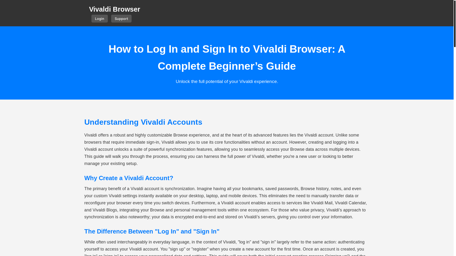 website screenshot of https://vivaldibrowser.pages.dev/