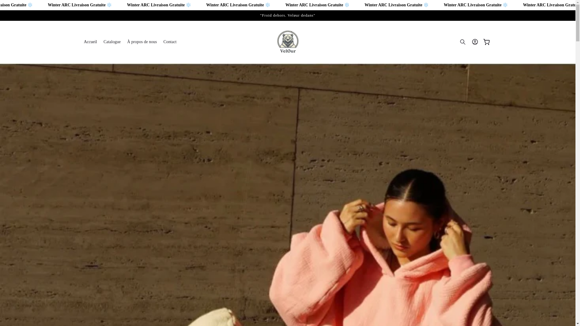 website screenshot of https://velour-wear.store/