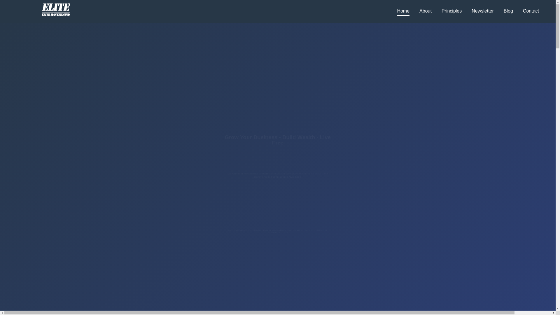 website screenshot of https://elitegrowthblueprint.com/