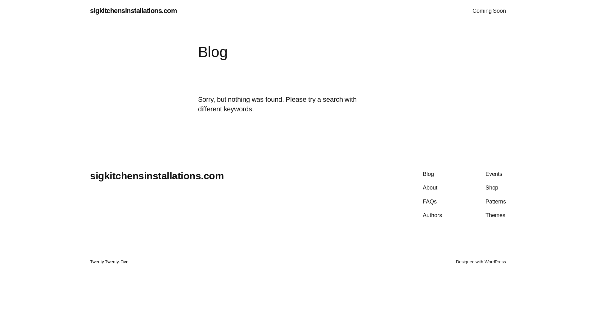 website screenshot of https://sigkitchensinstallations.com/